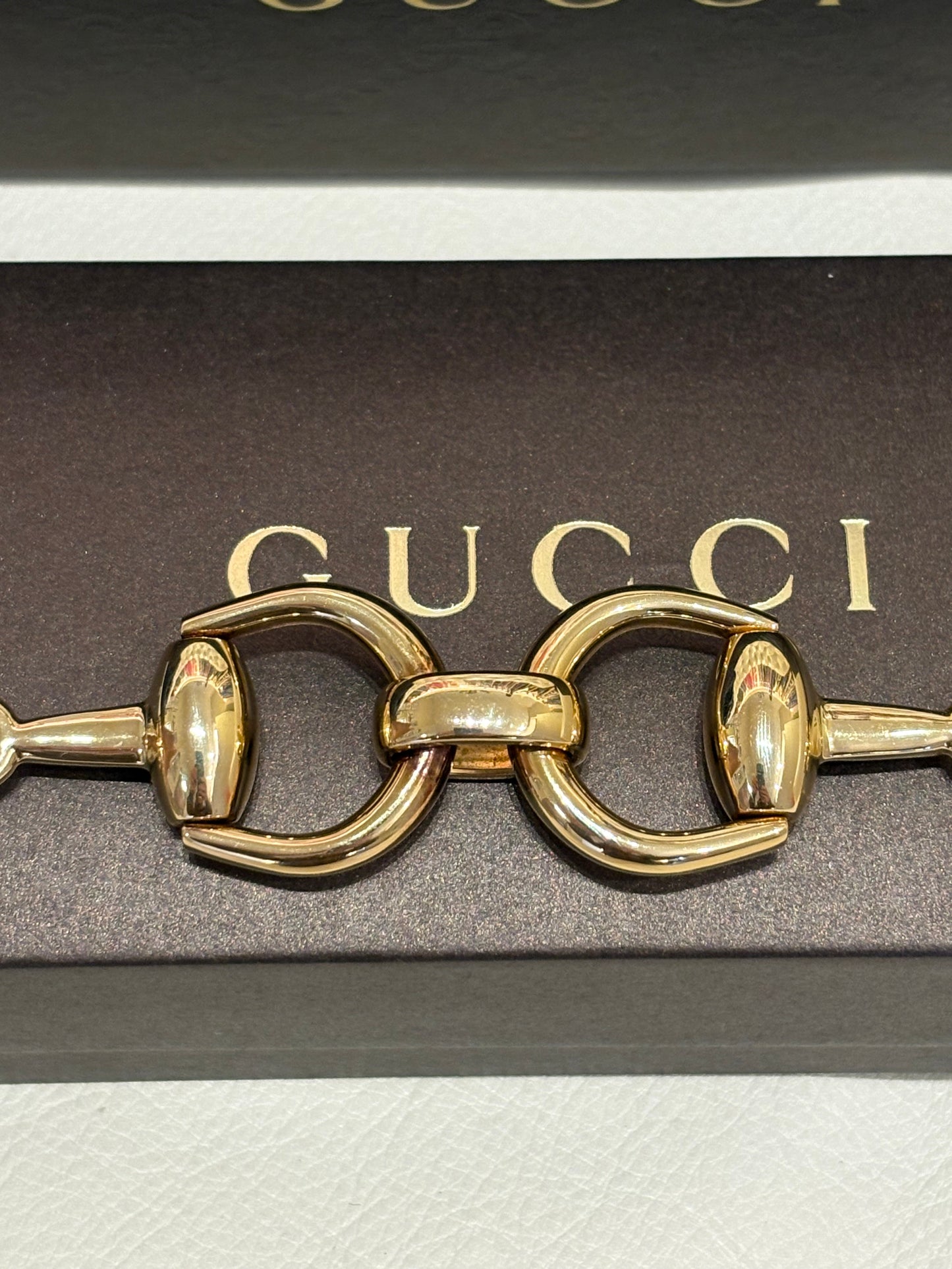 Gucci bracciale Horsebit in oro giallo 18Kt