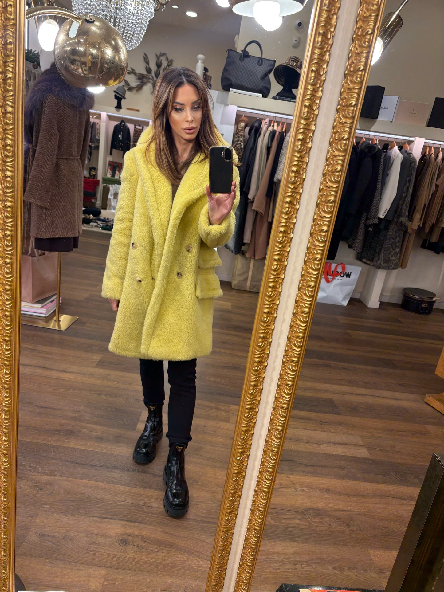 Intrend ( Max Mara ) teddy bear giallo oversize 38