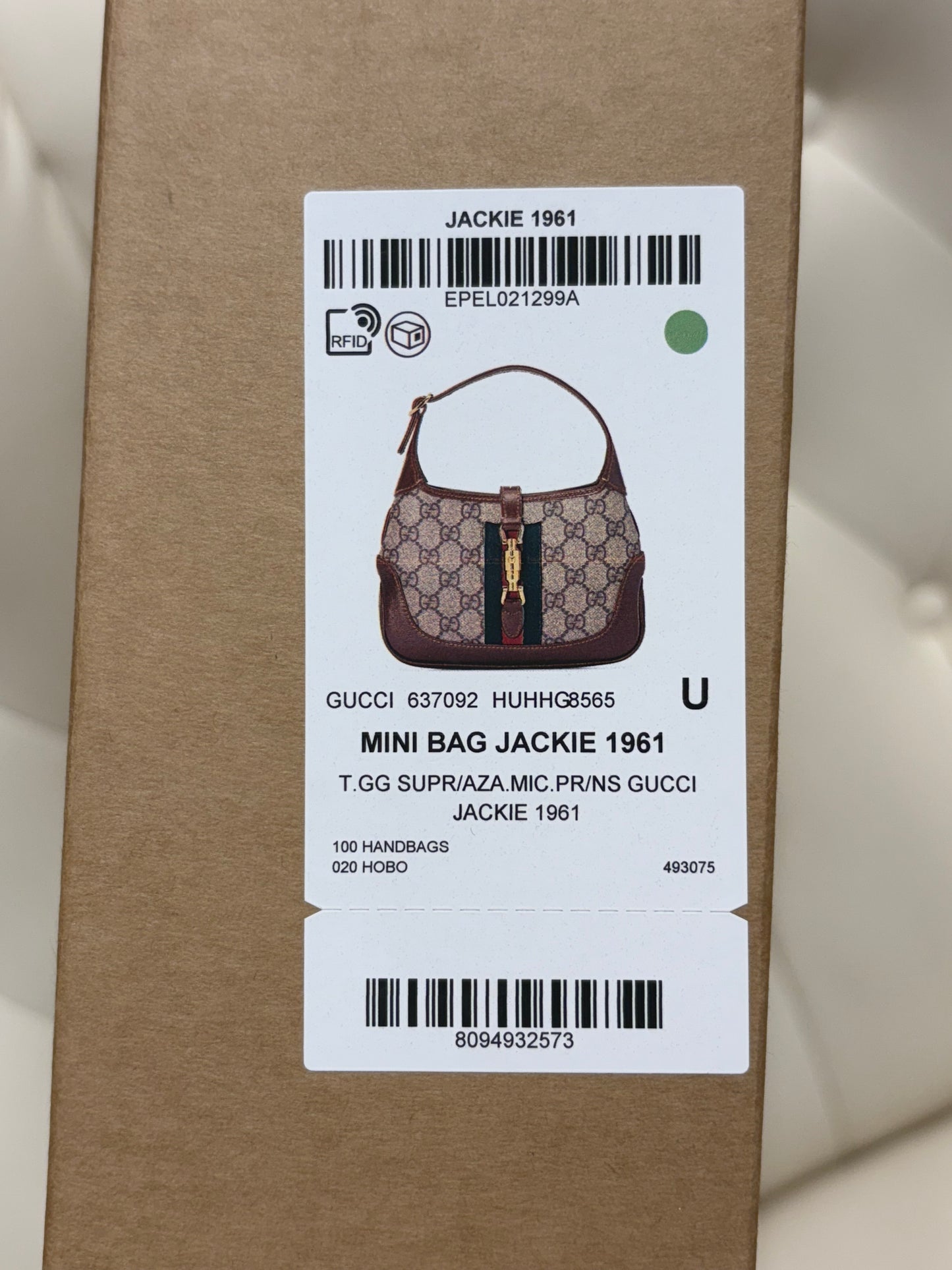 Gucci Jackie 1961 mini in canvas GG nuova