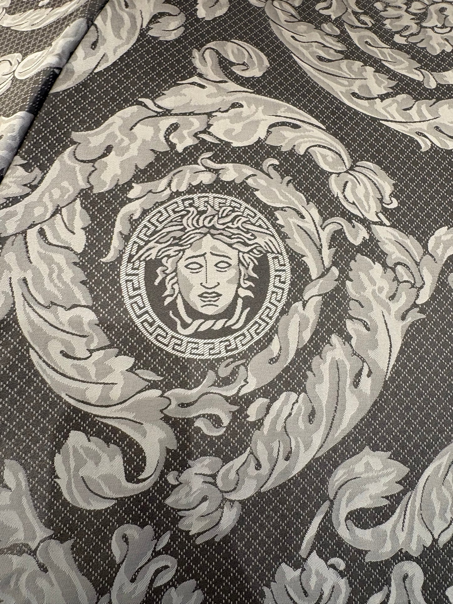 Versace ombrello barocco meduse grigio. Nuovo