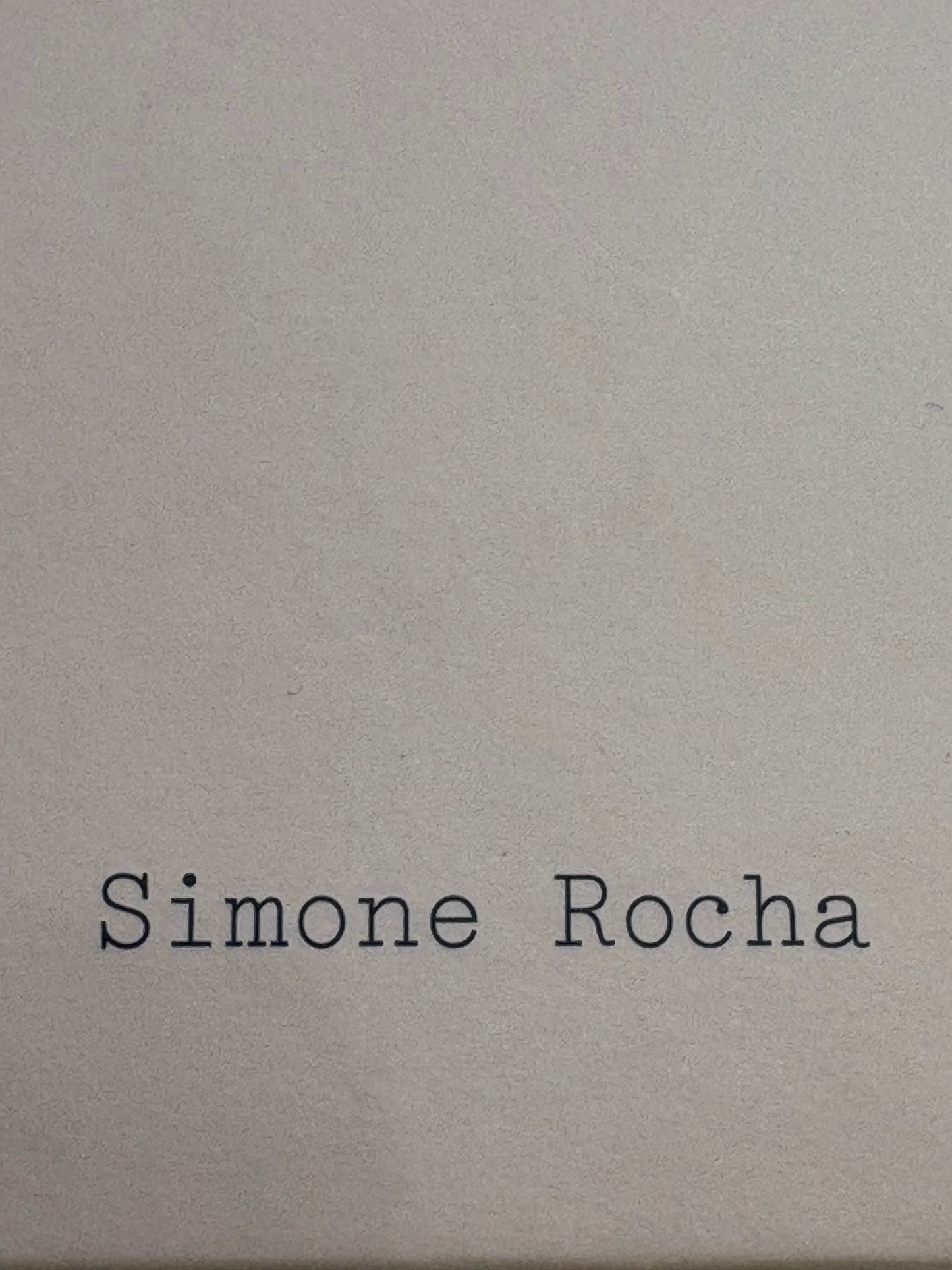 Simone Rocha Orecchini Pendenti "Drip" in Cristallo Sfaccettato Rosso