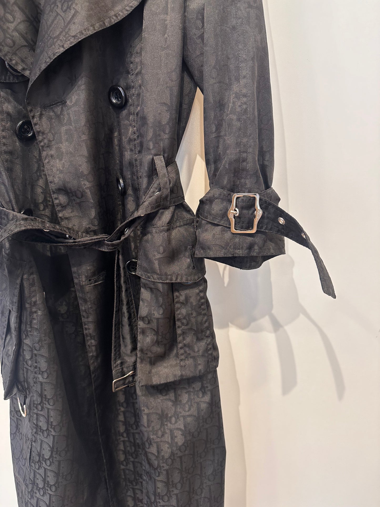 Dior trench sfoderato tecnico con monogram