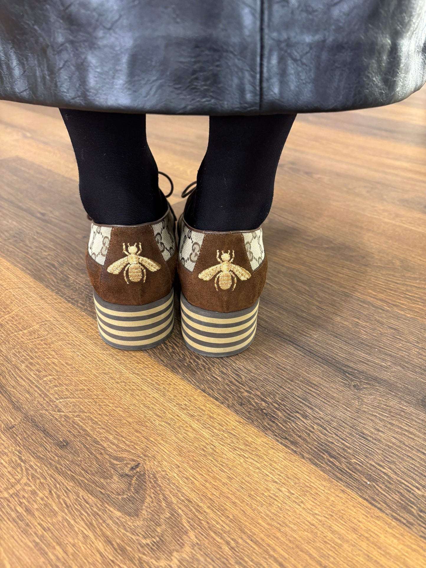 Gucci Thompson Derby GG canvas 36,5