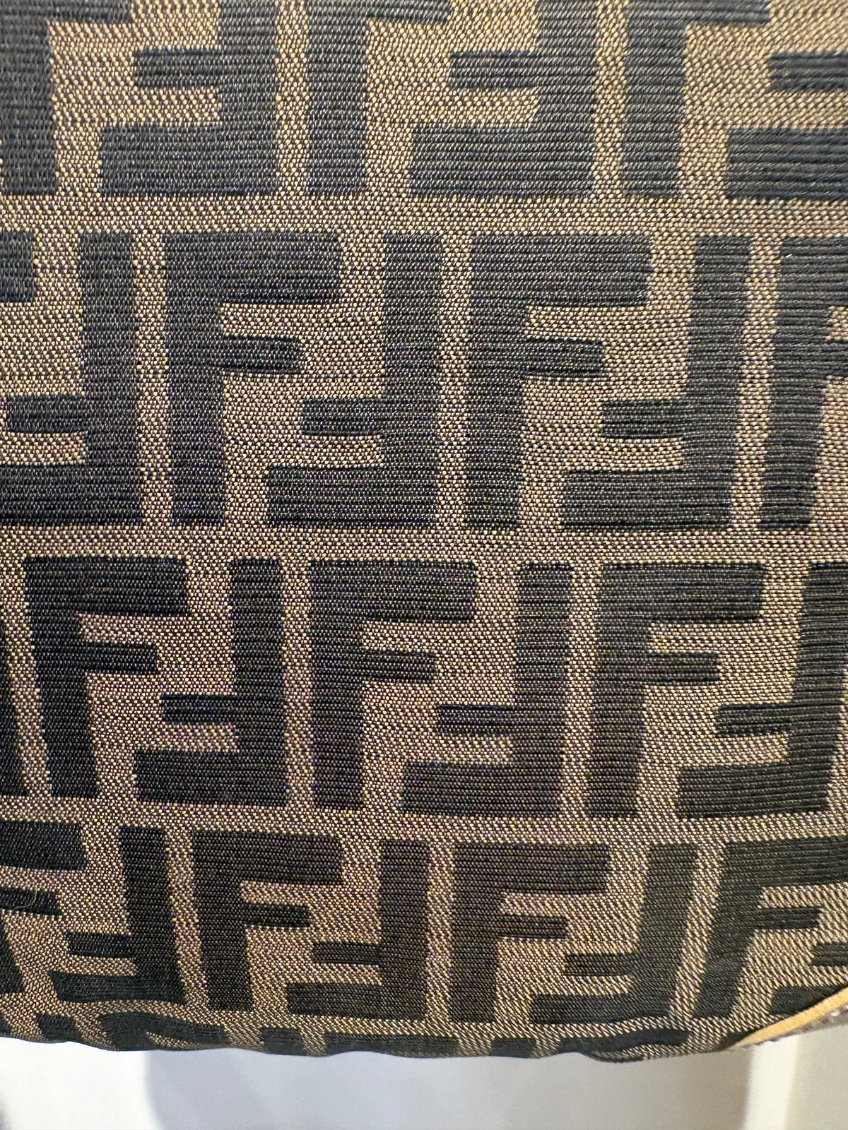 Fendi borsa hobo a spalla tela zucca e pelle . Vintage