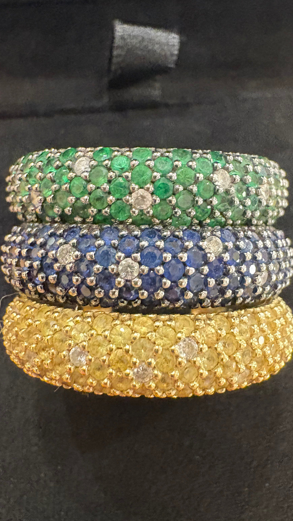 Chimento anello in oro collezione Star diamanti e tzavorite