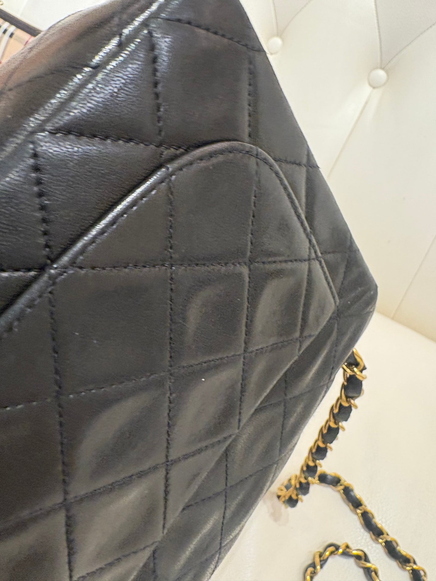 Chanel mini bag in pelle matelasse ‘ nero