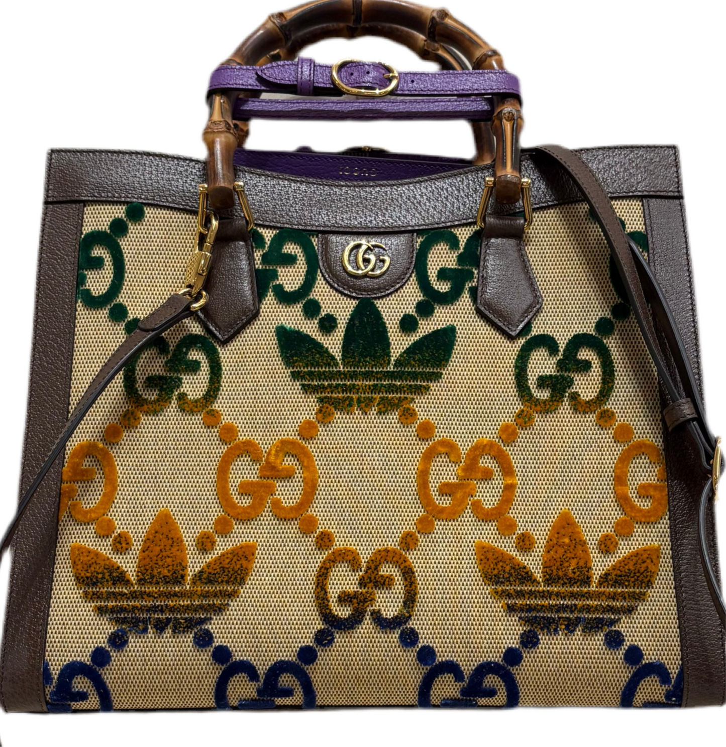 Gucci Diana X Adidas borsa velluto media