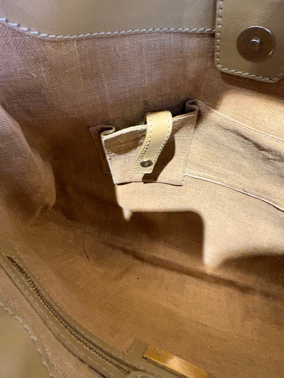 Fendi borsa hobo a spalla tela zucca e pelle . Vintage