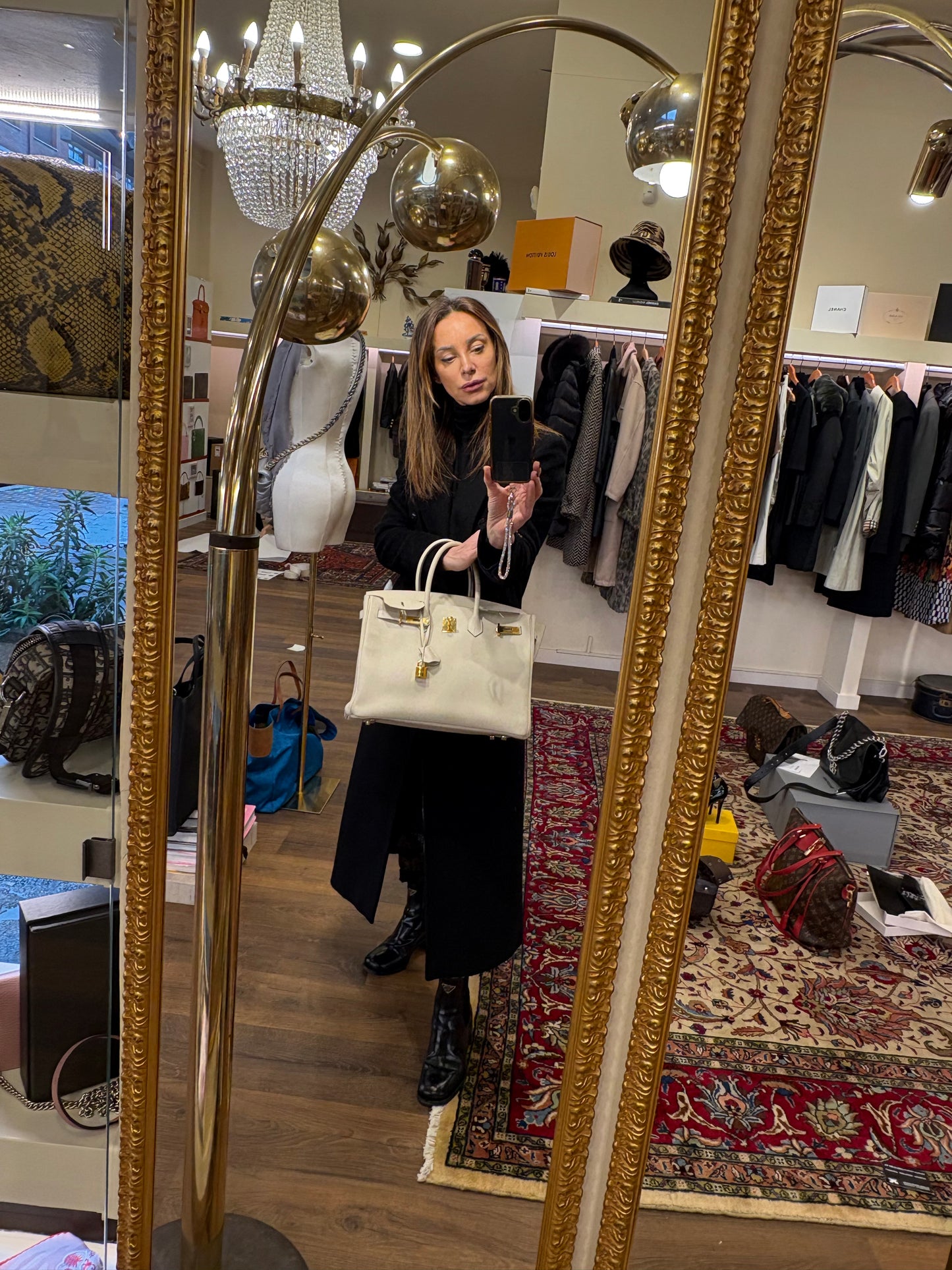 Hermès Birkin 35 colore Craie hardware  gold