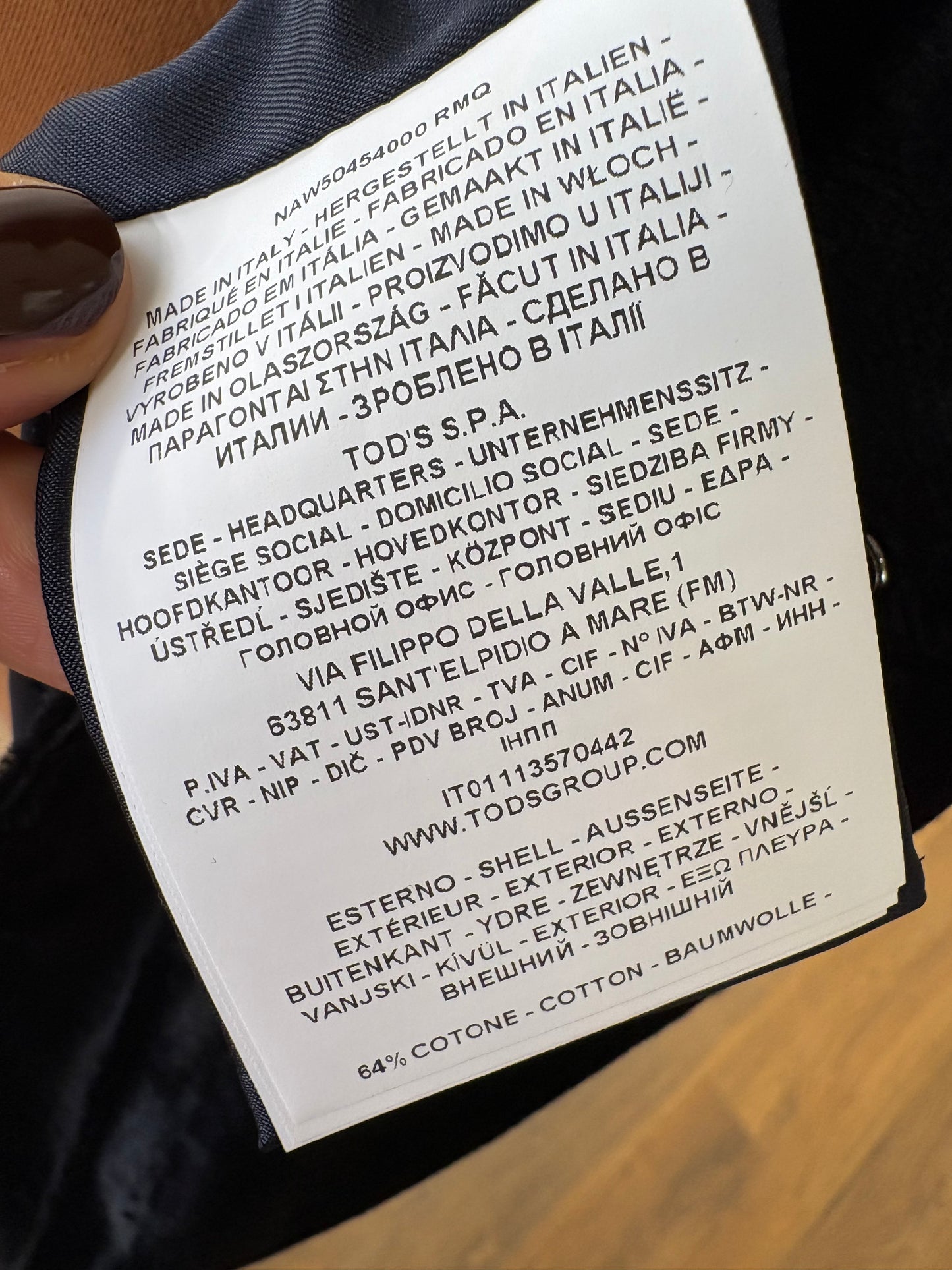 Fay cappotto in velluto ganci silver 42