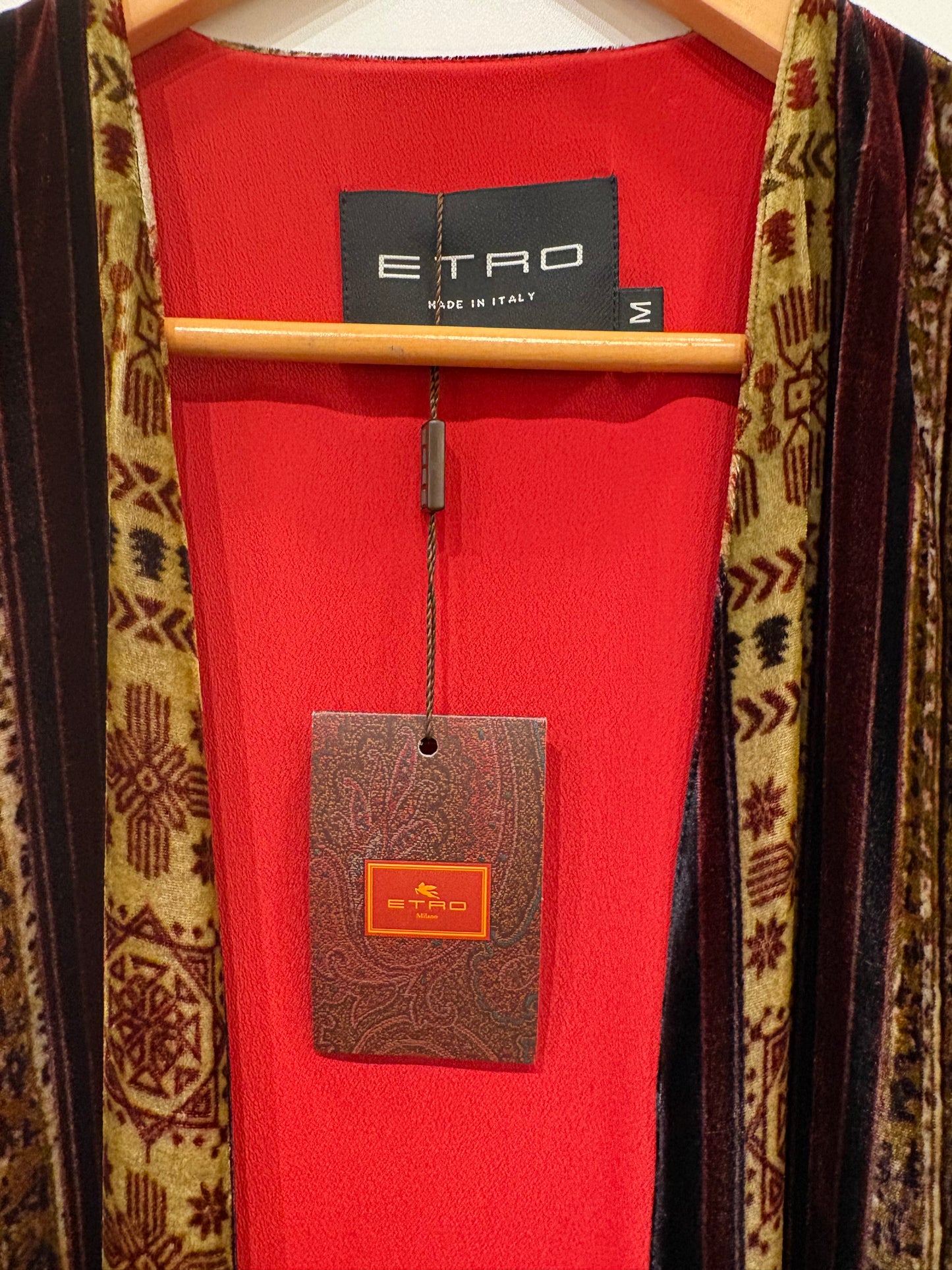 Etro soprabito velluto tgM nuovo
