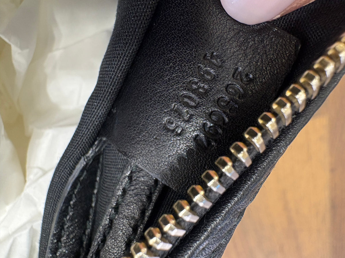 Gucci Borsa a Mano Bauletto  Joy Boston Medium in Pelle Guccissima Nera