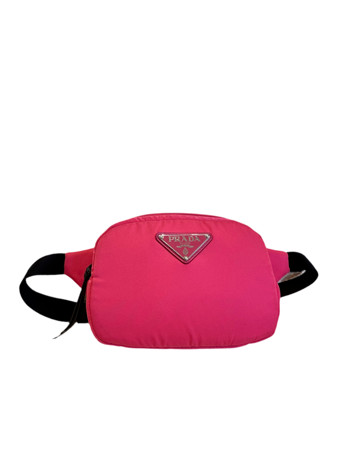 Prada marsupio tela rosa fluo