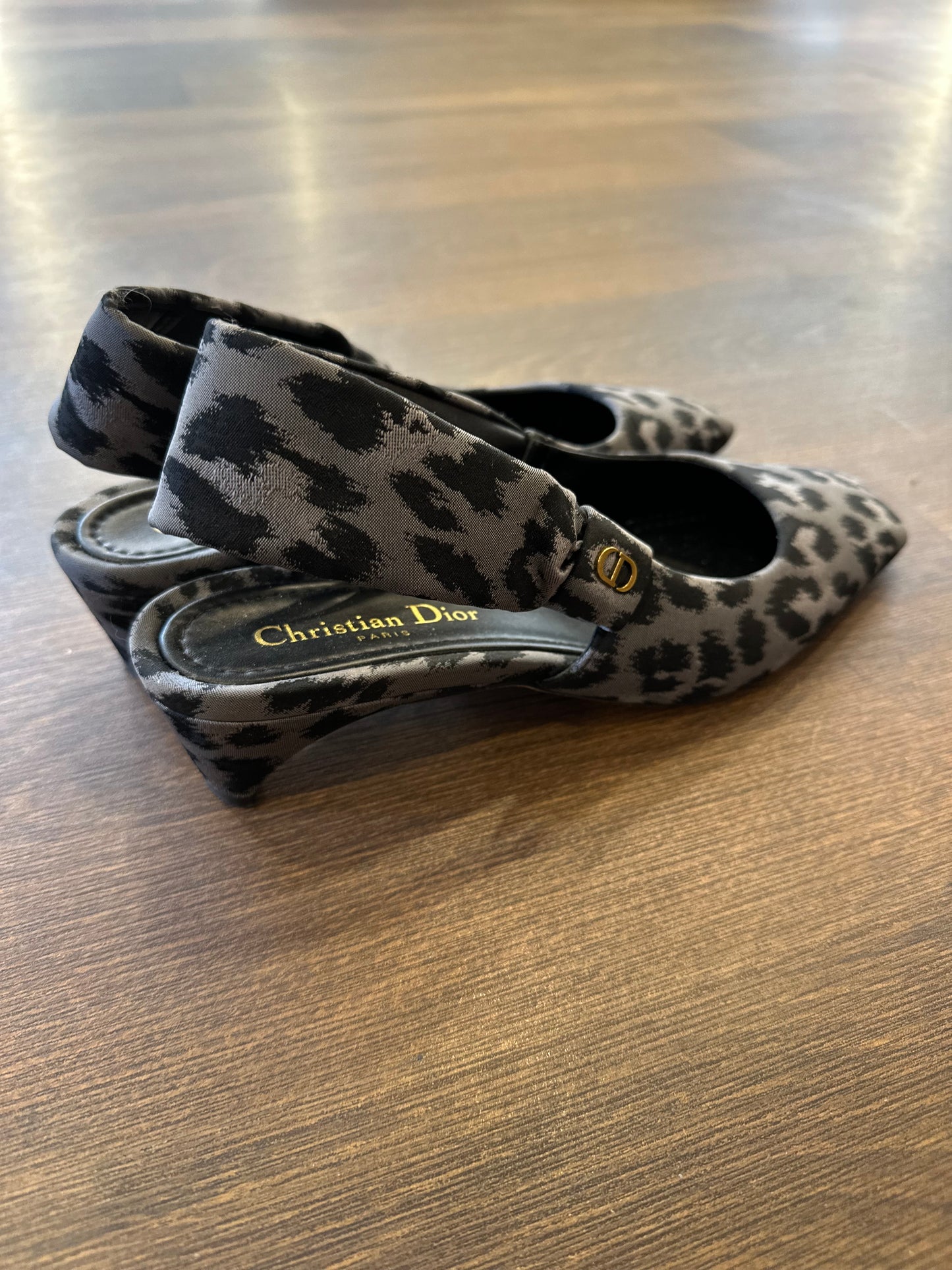 Dior Mizza slingback leo grigio