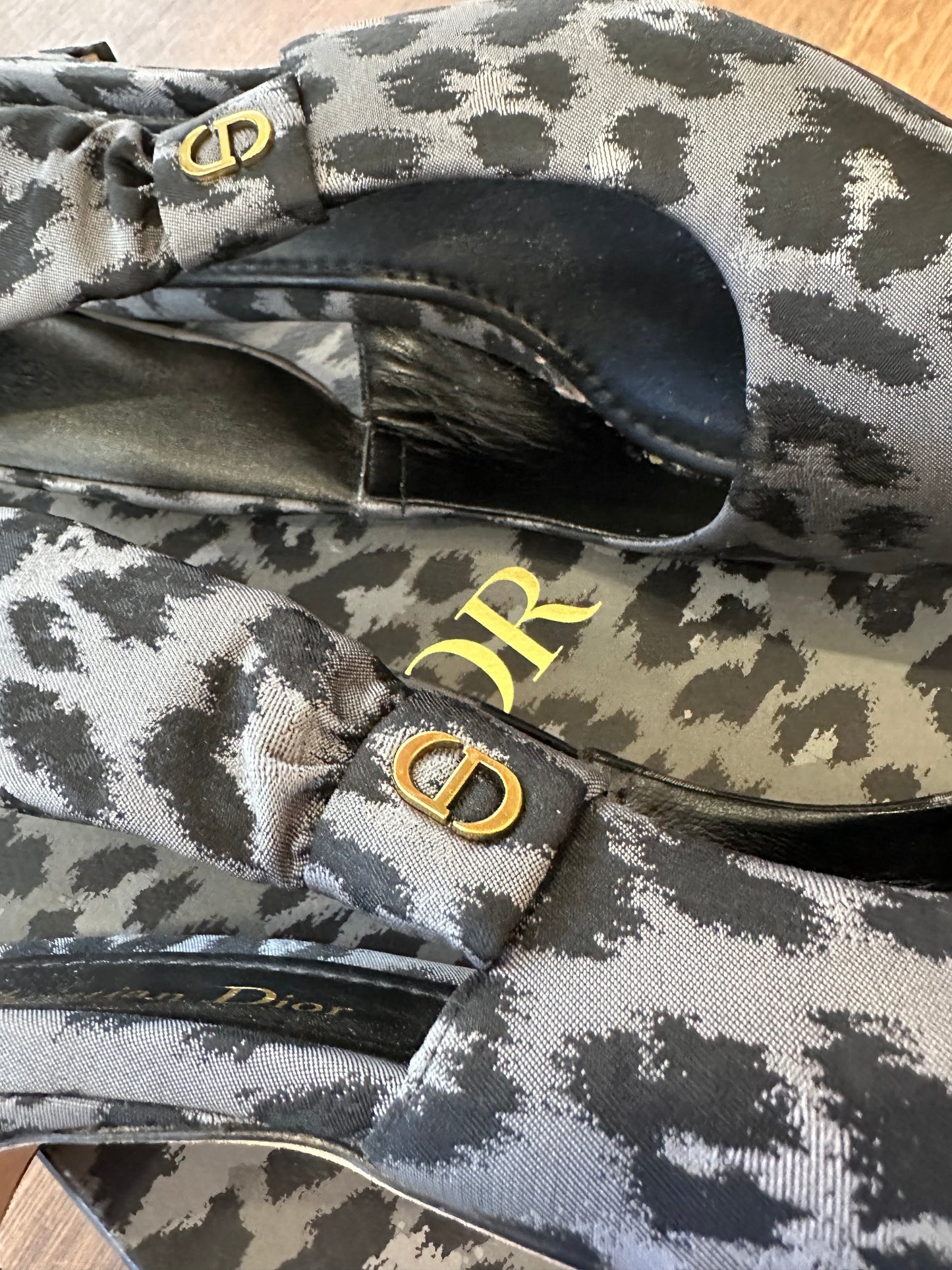 Dior Mizza slingback leo grigio