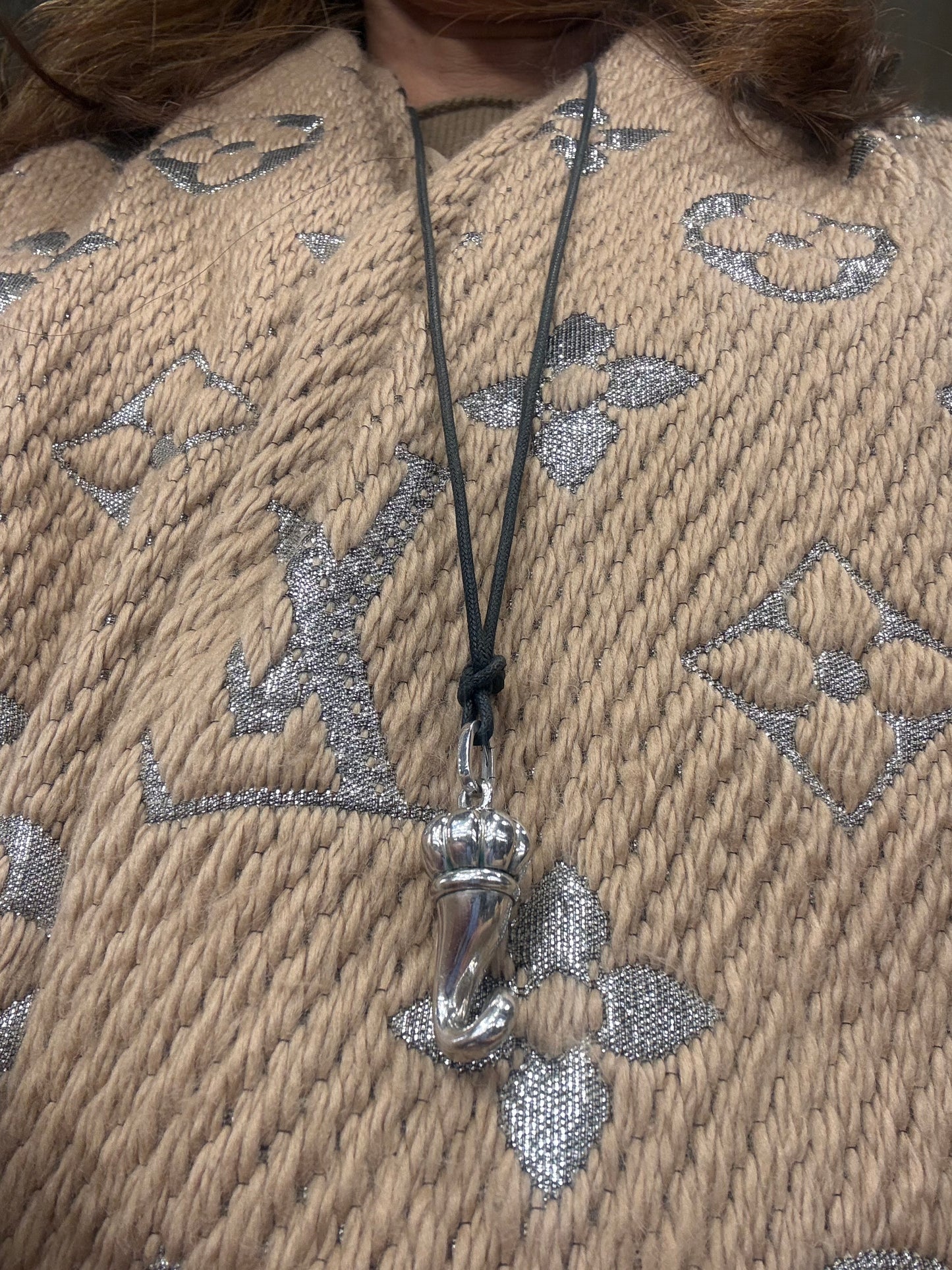 Chantecler Et Voilà Corno maxi in argento