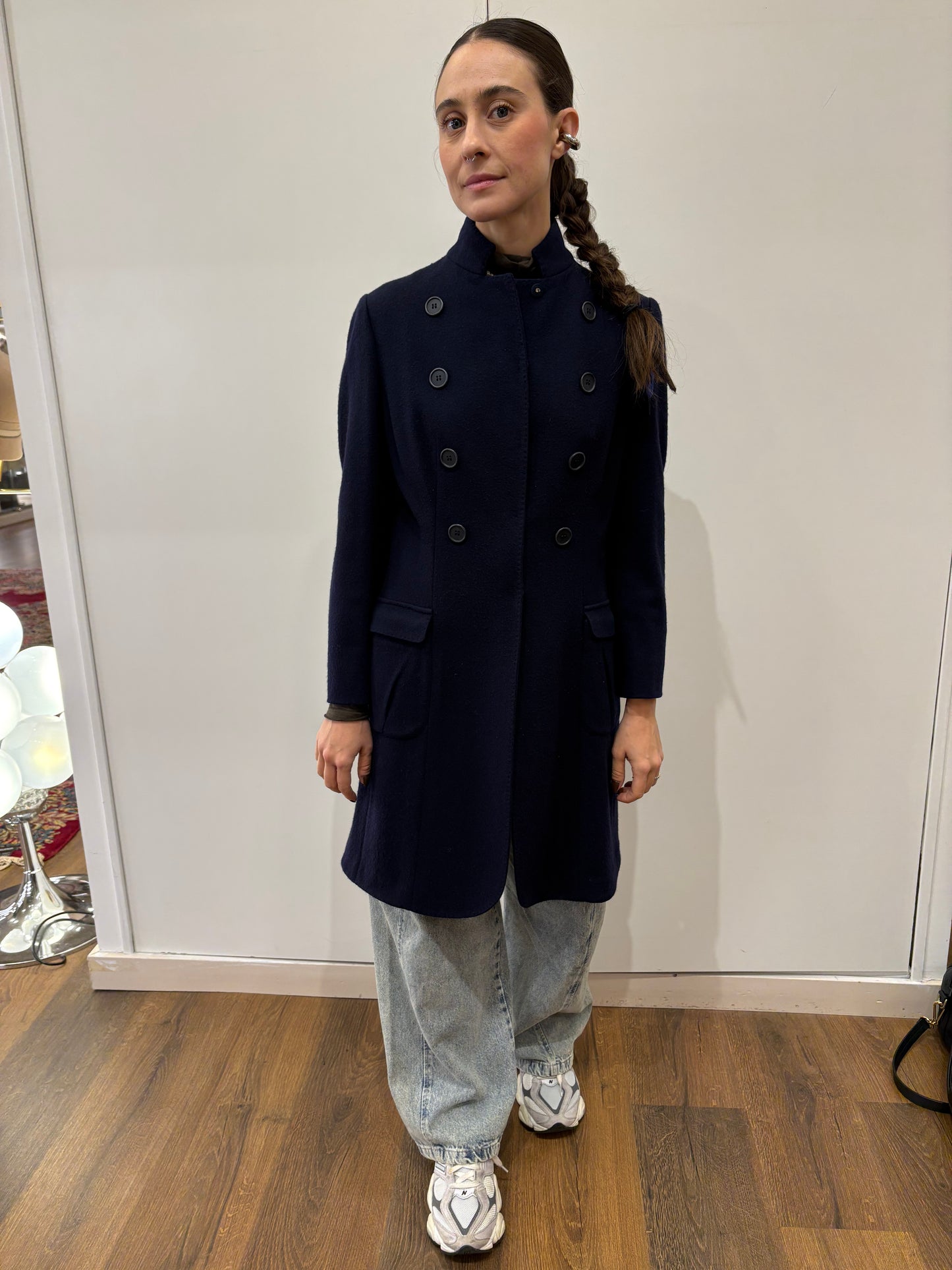 Brunello Cucinelli cappotto puro cashmere doppio petto 40