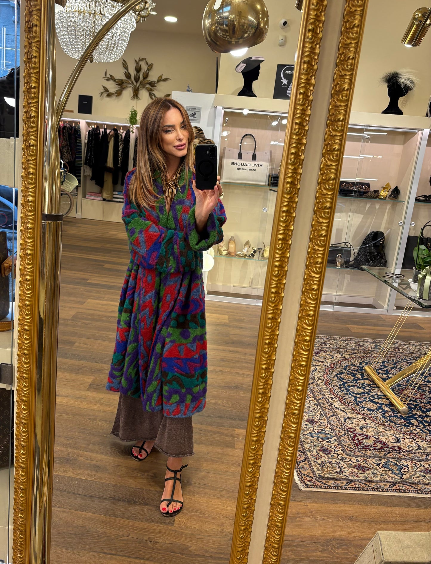 Missoni cappotto oversize  multicolor  in maglia mohair