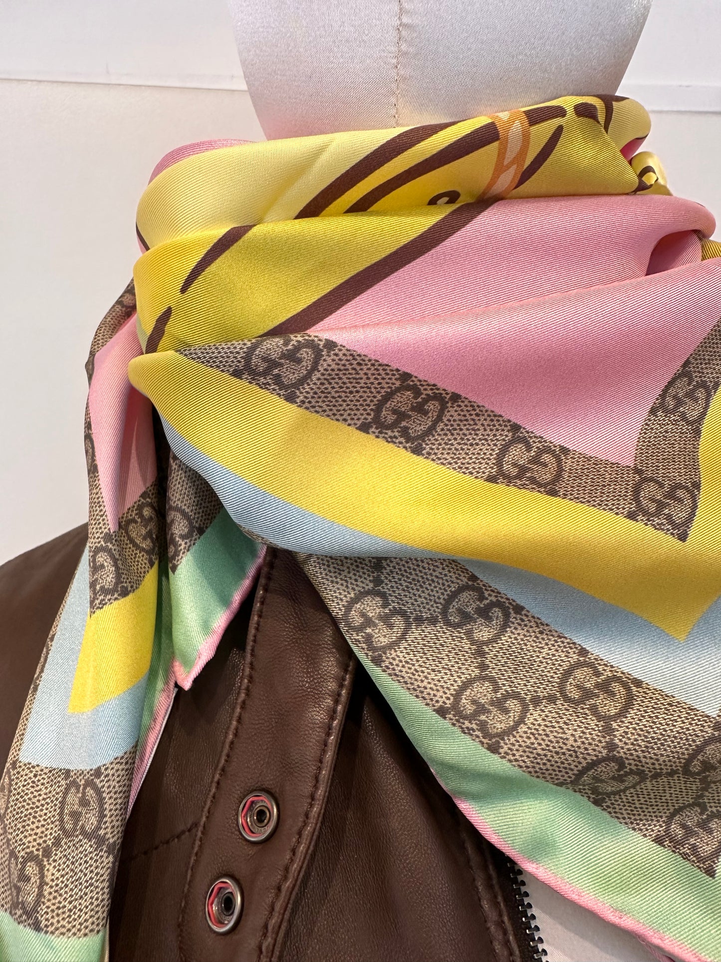 Gucci foulard seta Bananya 70x70