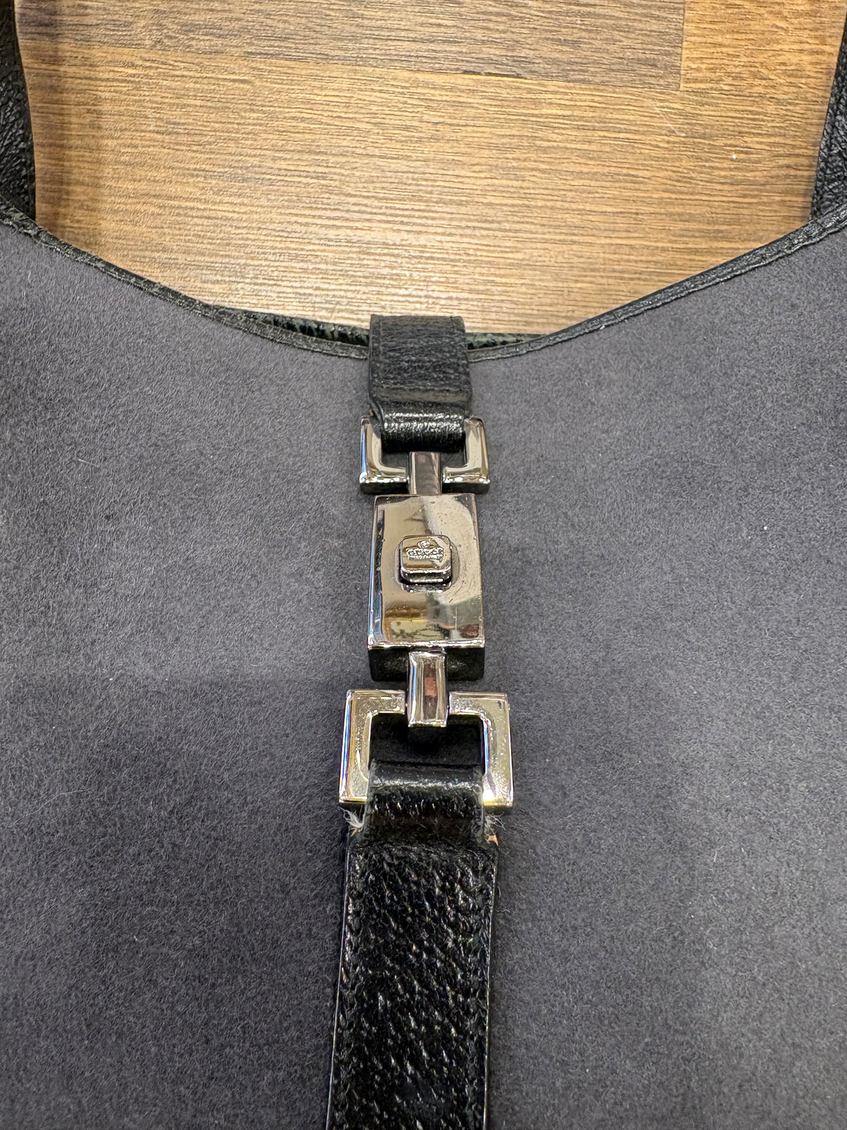 Gucci Jackie ( Tom Ford ) 1999 velluto antracite e pelle nera