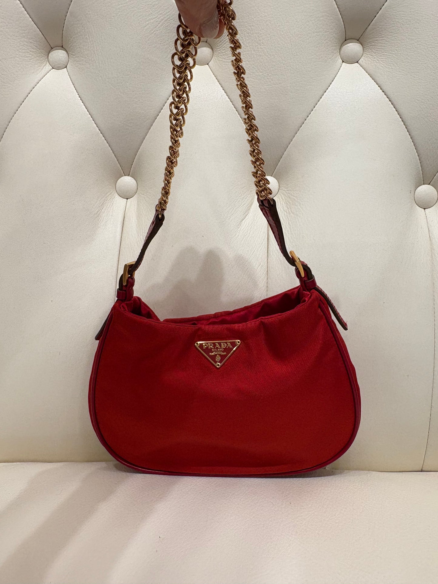 Prada mini bag nylon rosso