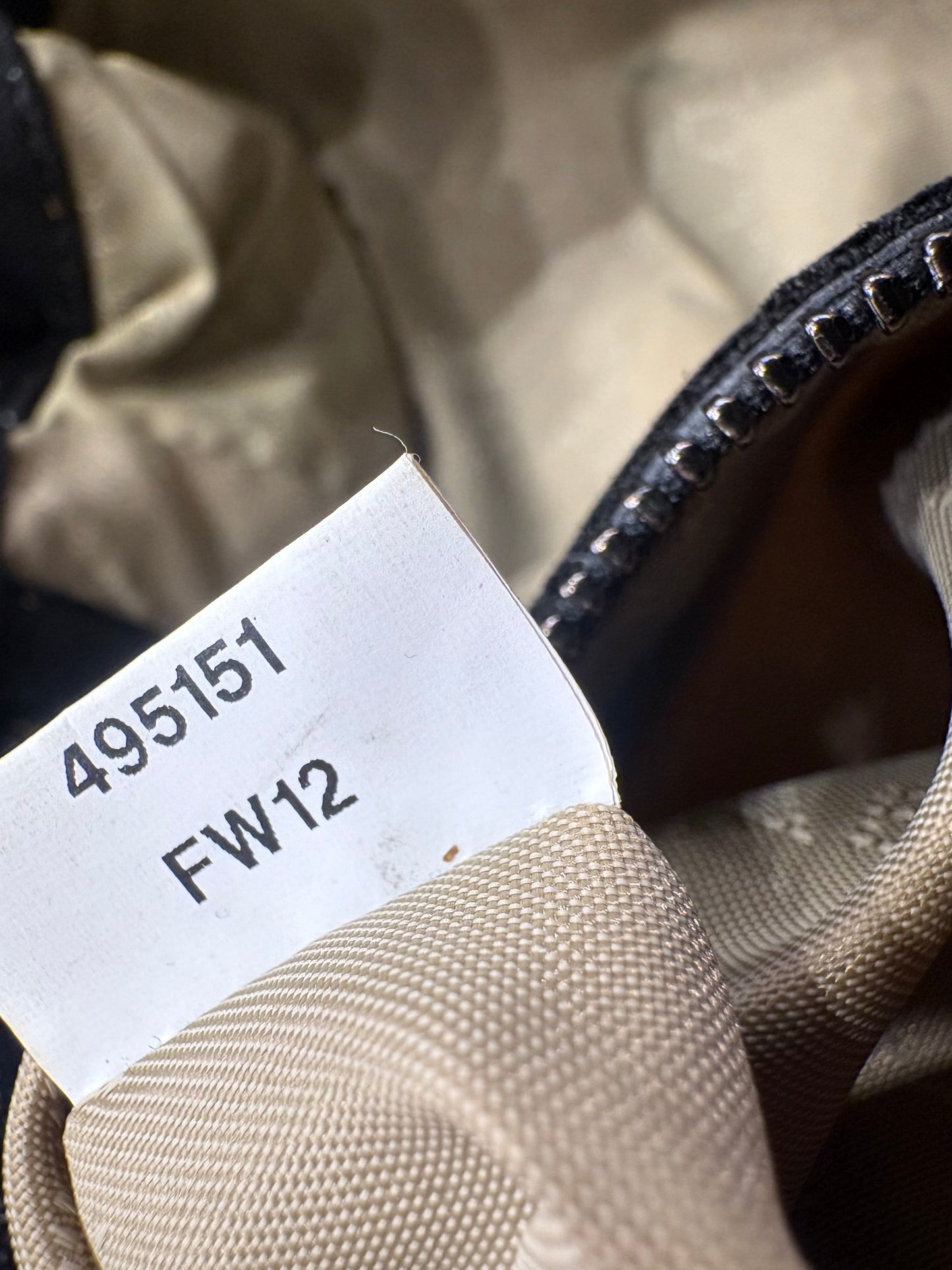 borsa a tracolla Falabella Stella McCartney in tessuto Shaggy Deer nero