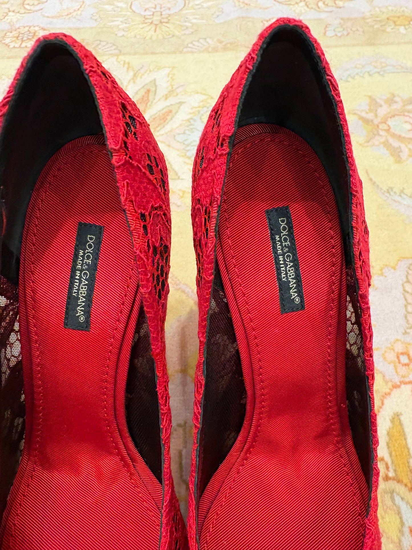 Dolce Gabbana décolleté in pizzo 38.5