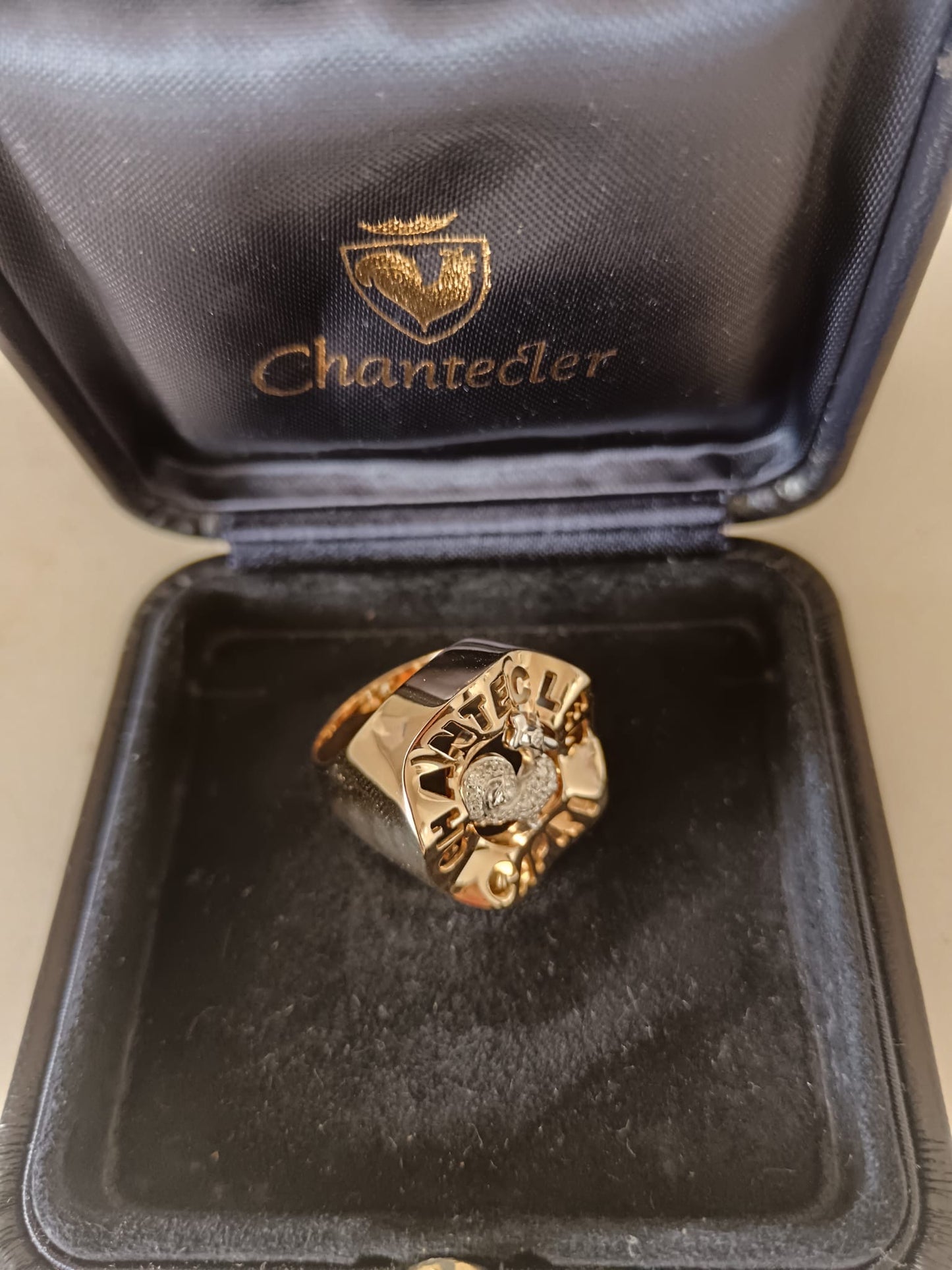 Chantecler anello Gallo in oro e diamanti