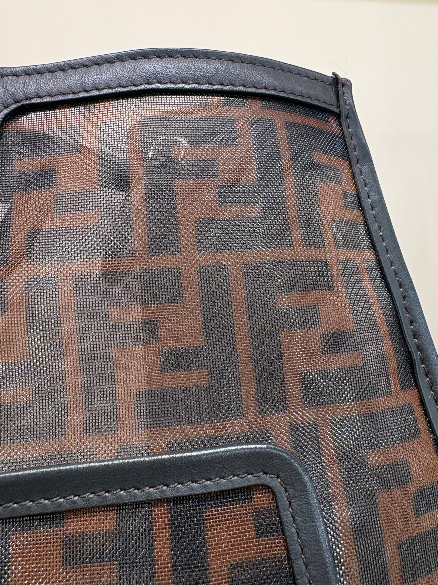 Fendi Runaway Mesh Shopper Tote Bag