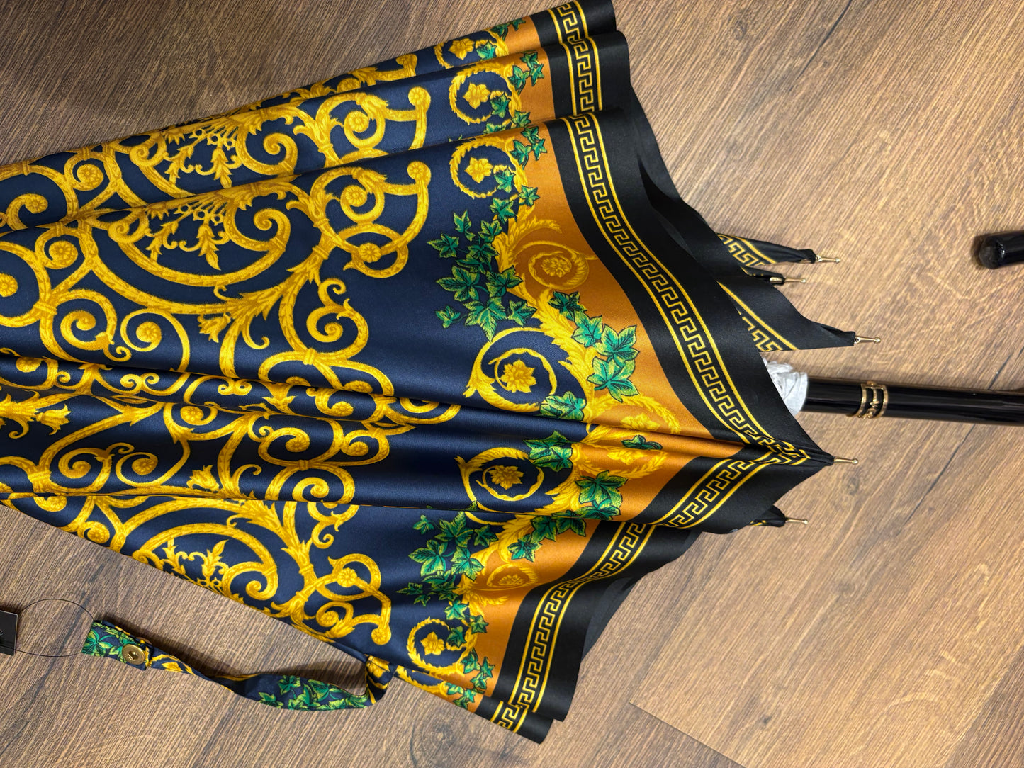 Versace ombrello  barocco blu giallo. Nuovo