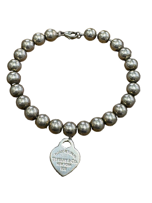 Tiffany &Co. Bracciale Heart Tag in argento, 8 mm ( 19 cm)