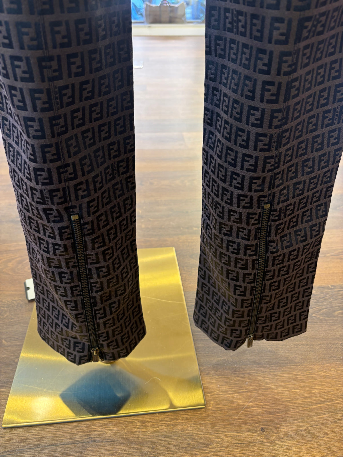 Fendi pantaloni tecnici stampati 44