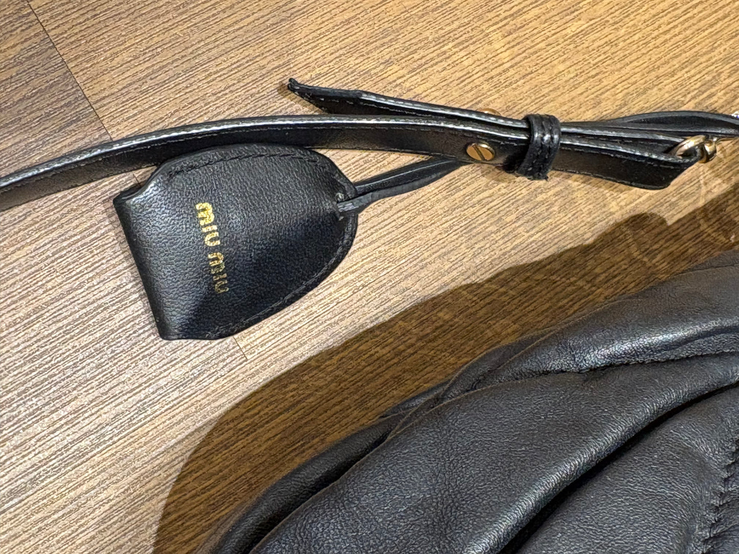 Miu Miu Coffer in pelle matelasse ‘ nera