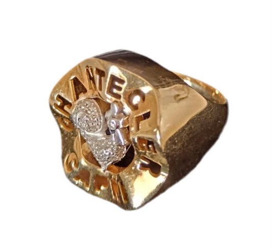Chantecler anello Gallo in oro e diamanti