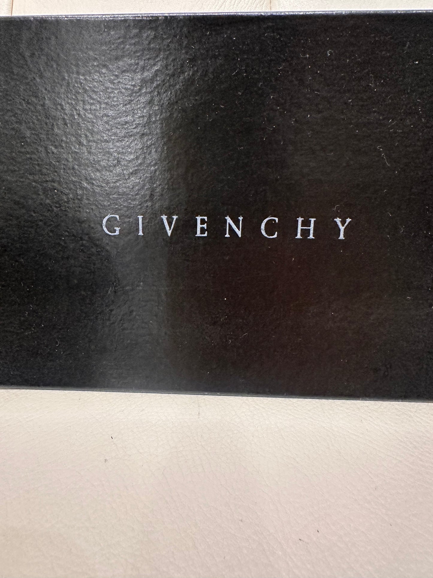 Givenchy  vintage pochette in suede nero con logo