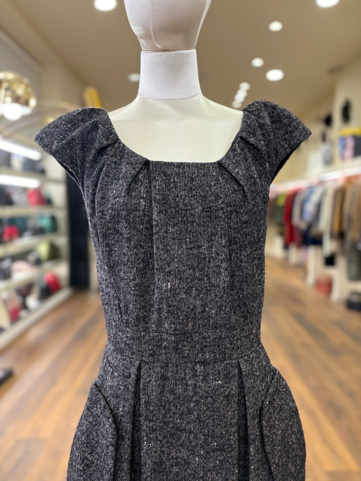 Christian Dior abito tweed in lana