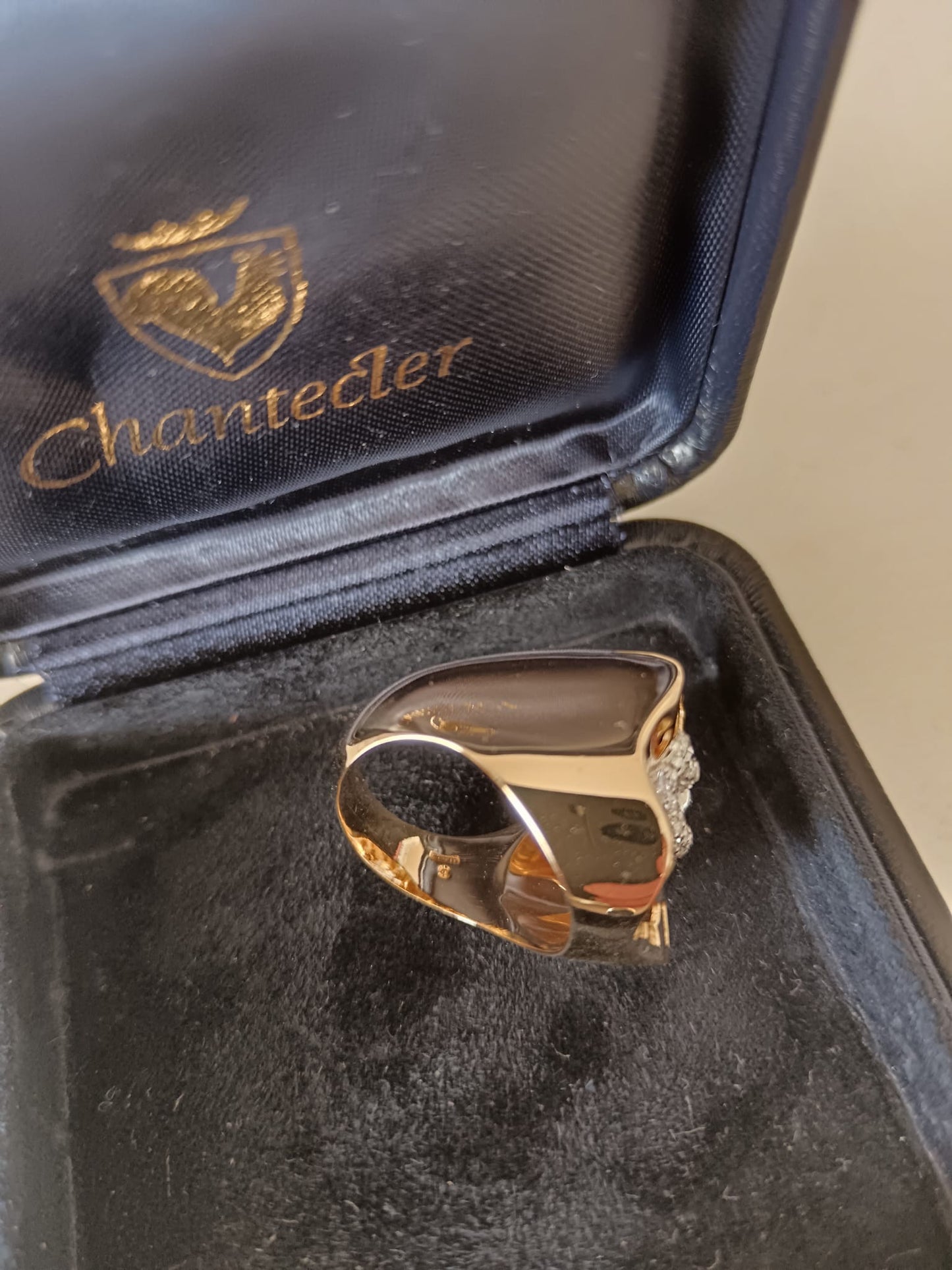 Chantecler anello Gallo in oro e diamanti