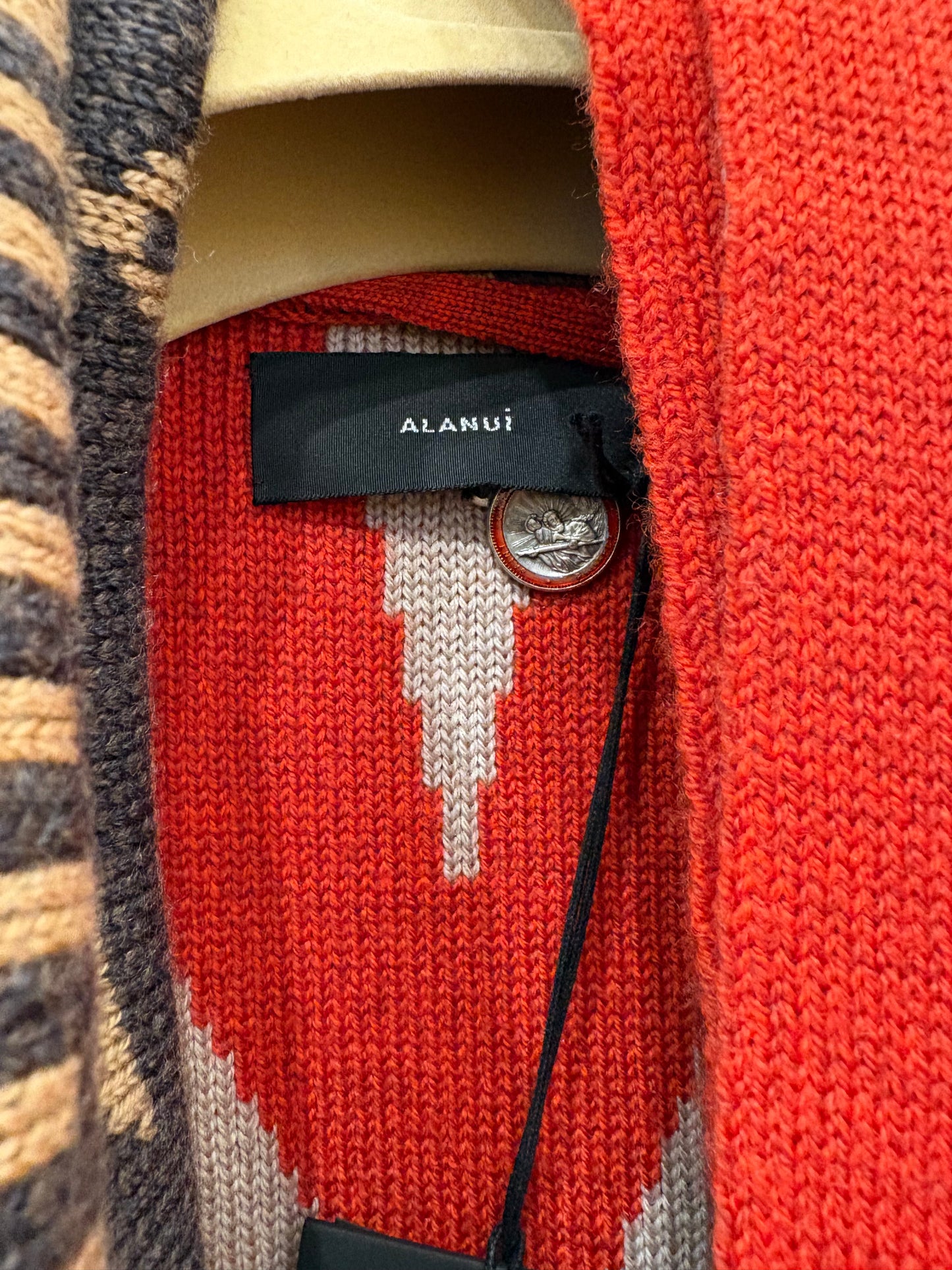 Alanui cardigan  Icon jacquard cashmere xs