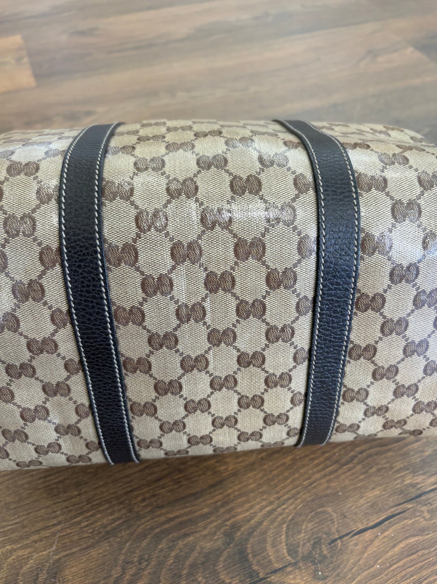 Gucci Bauletto Joy Boston Bag in Tela GG Crystal e Pelle