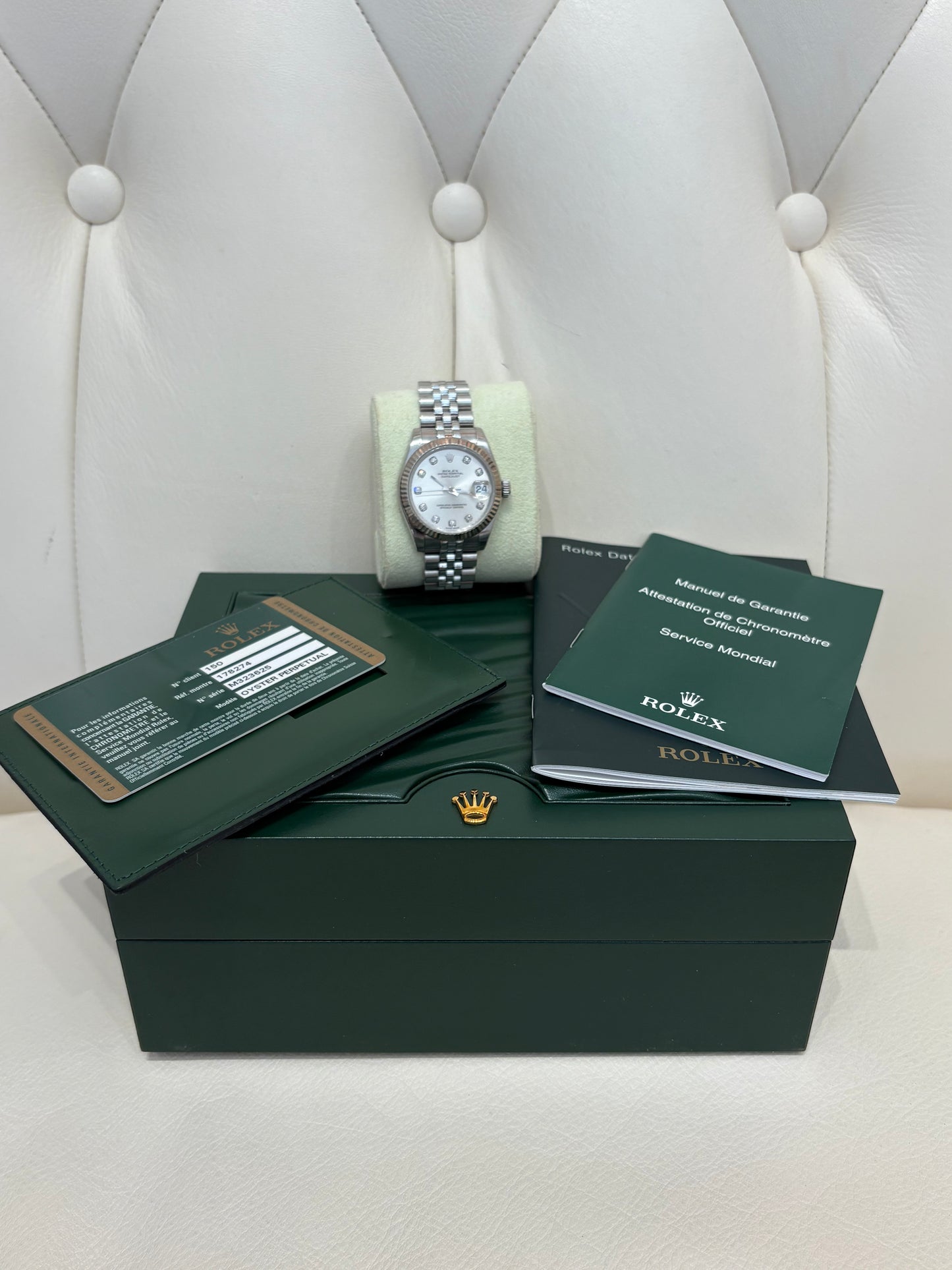 Rolex Oyster Perpetual acciaio /oro e diamanti mis 31