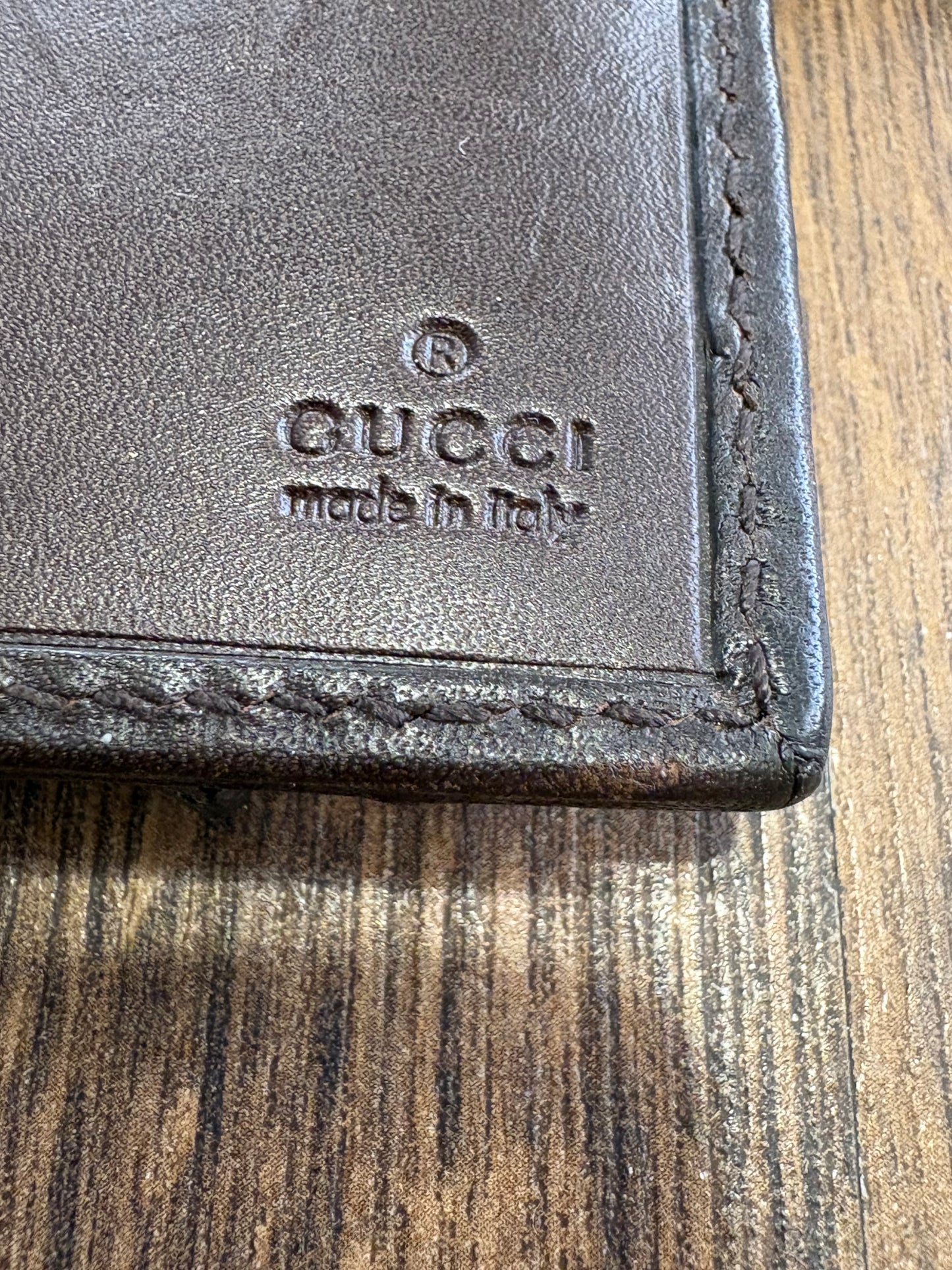Gucci Continental portafoglio tela GG e fascia web