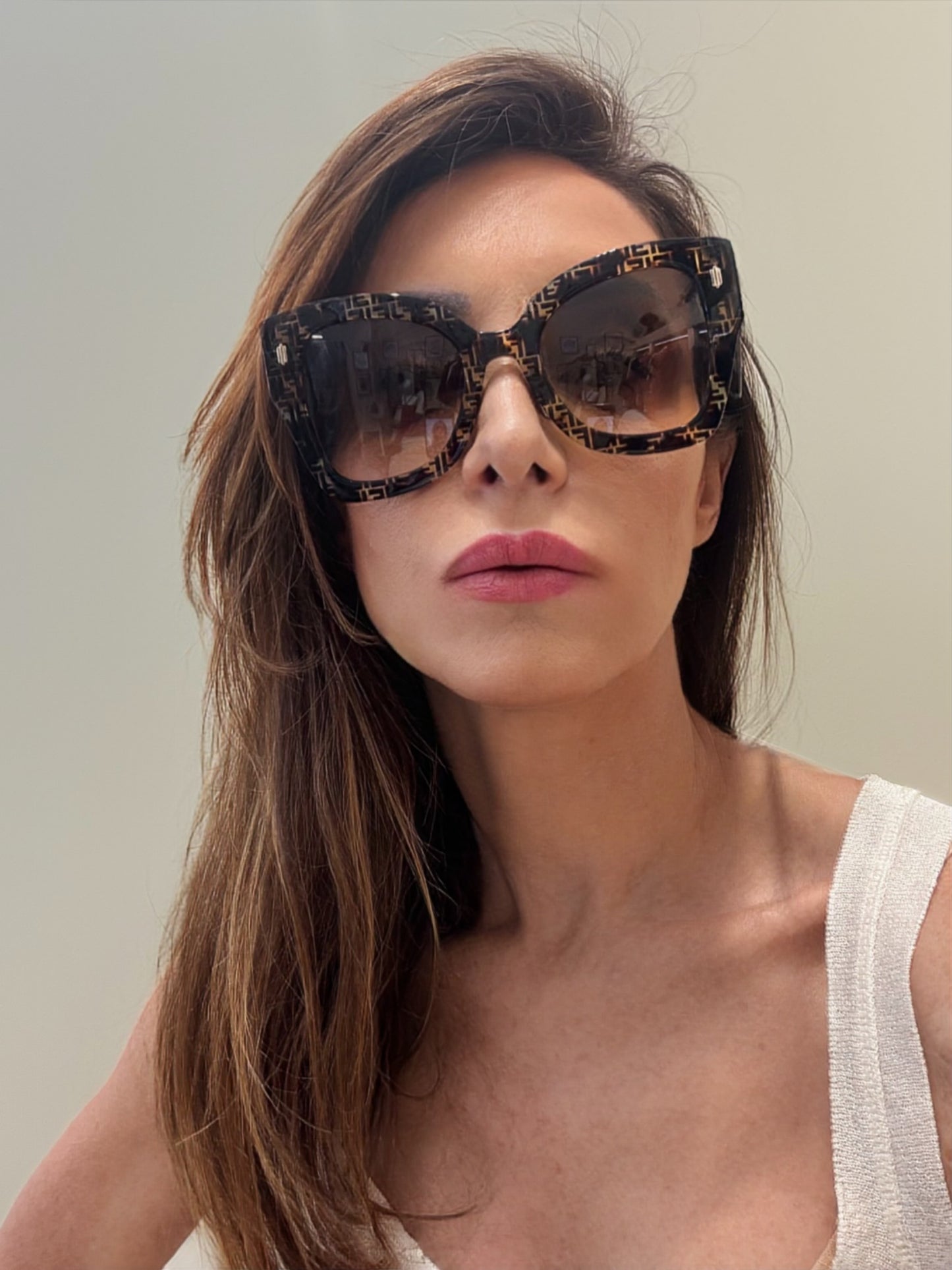 Fendi Occhiali da sole in acetato marrone