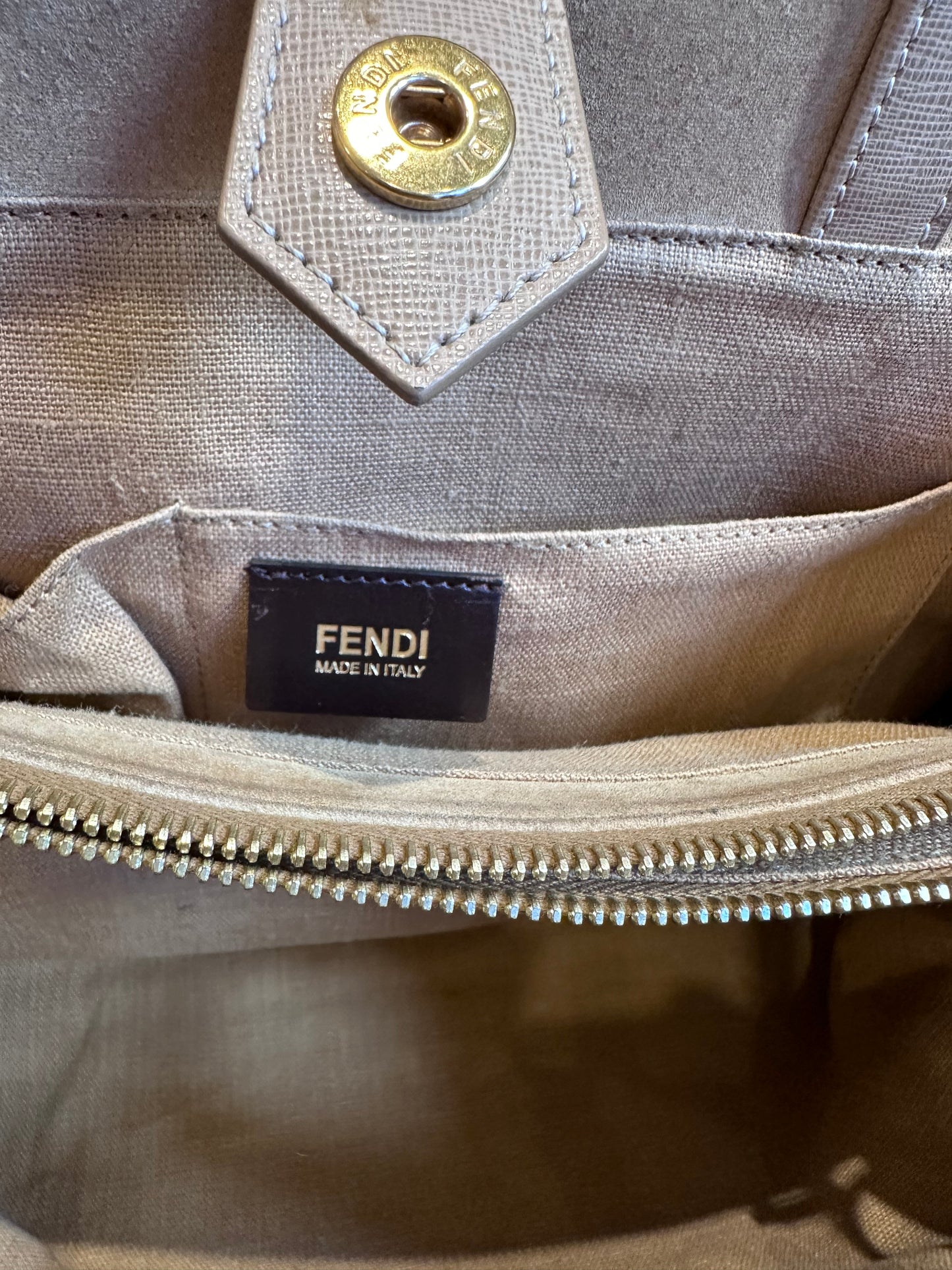 Fendi  borsa 2Jours Large Tote Bag tela e pelle