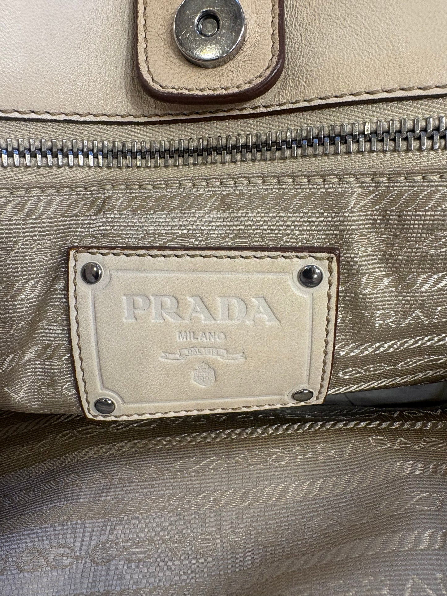 Borsa Prada Cera Nappa Leather Fringe