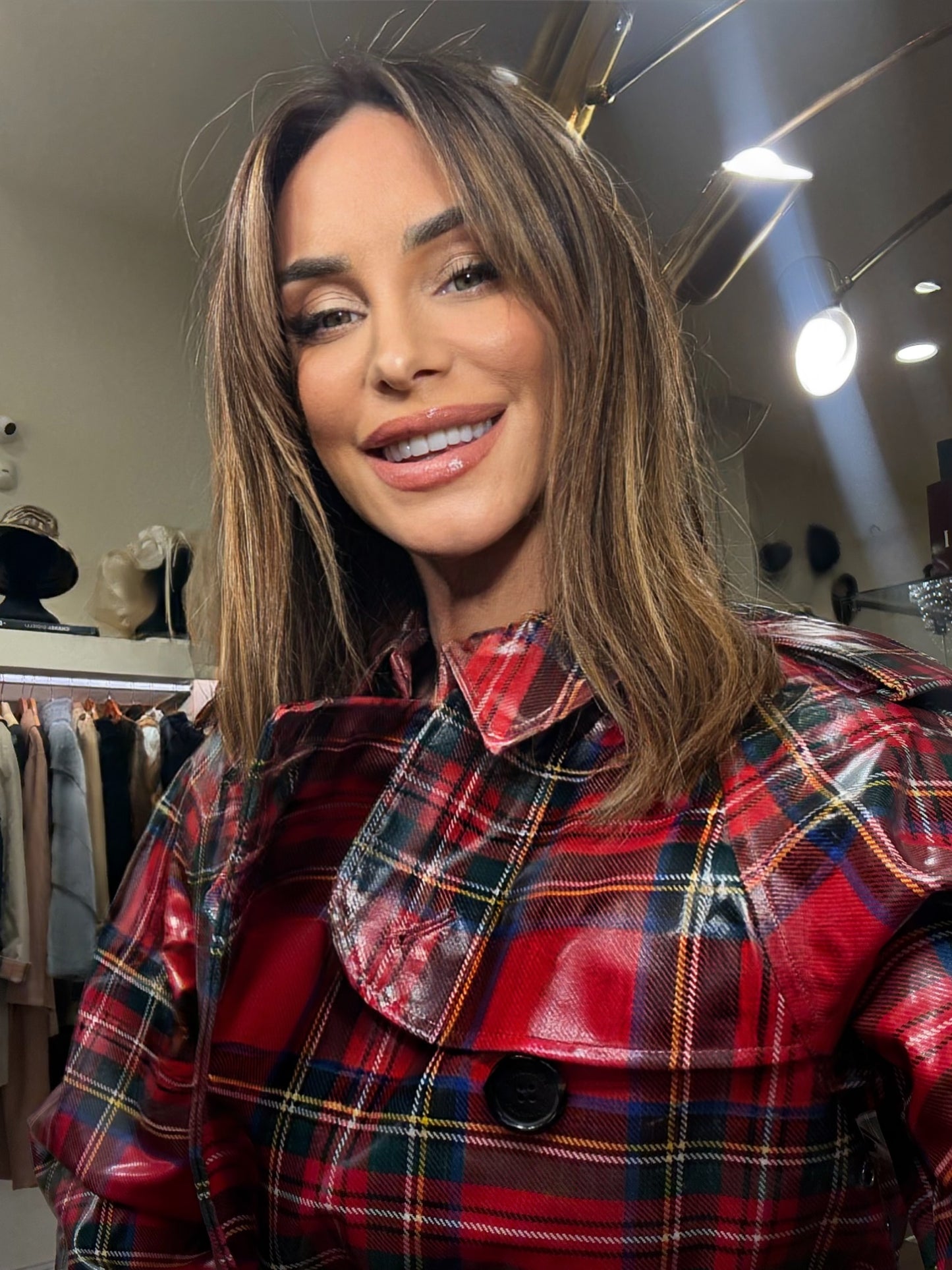 Burberry trench coat  lungo in vinile e lana vergine