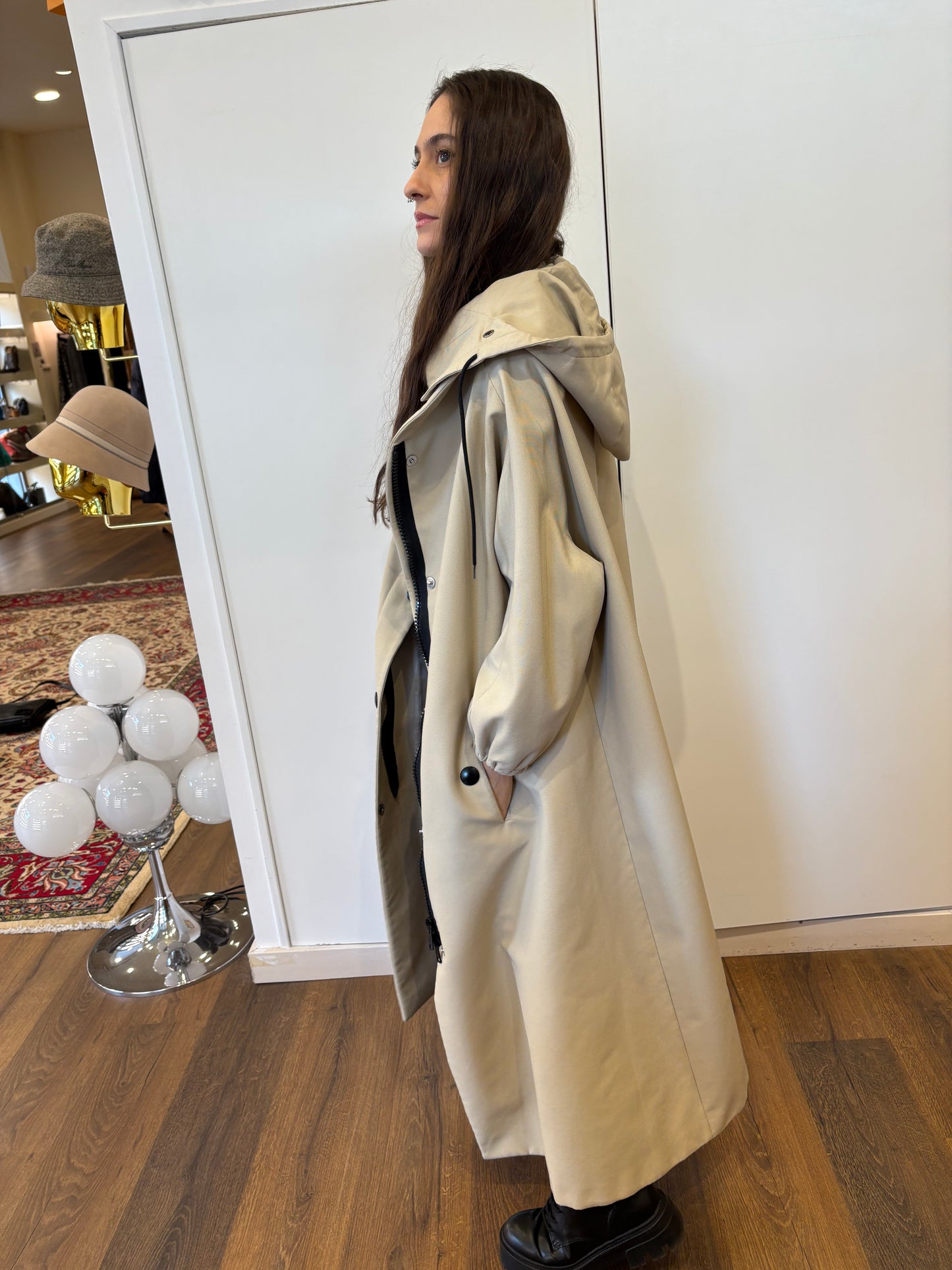 Prada trench oversize 40
