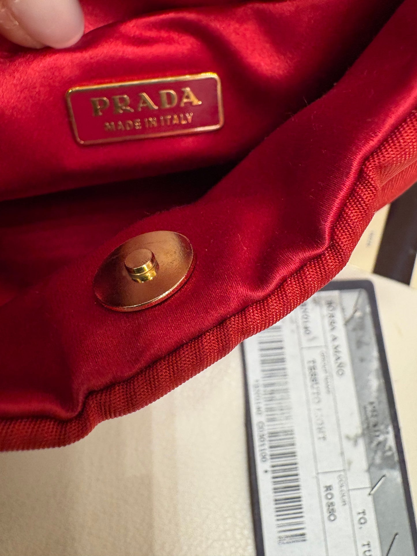 Prada mini bag nylon rosso