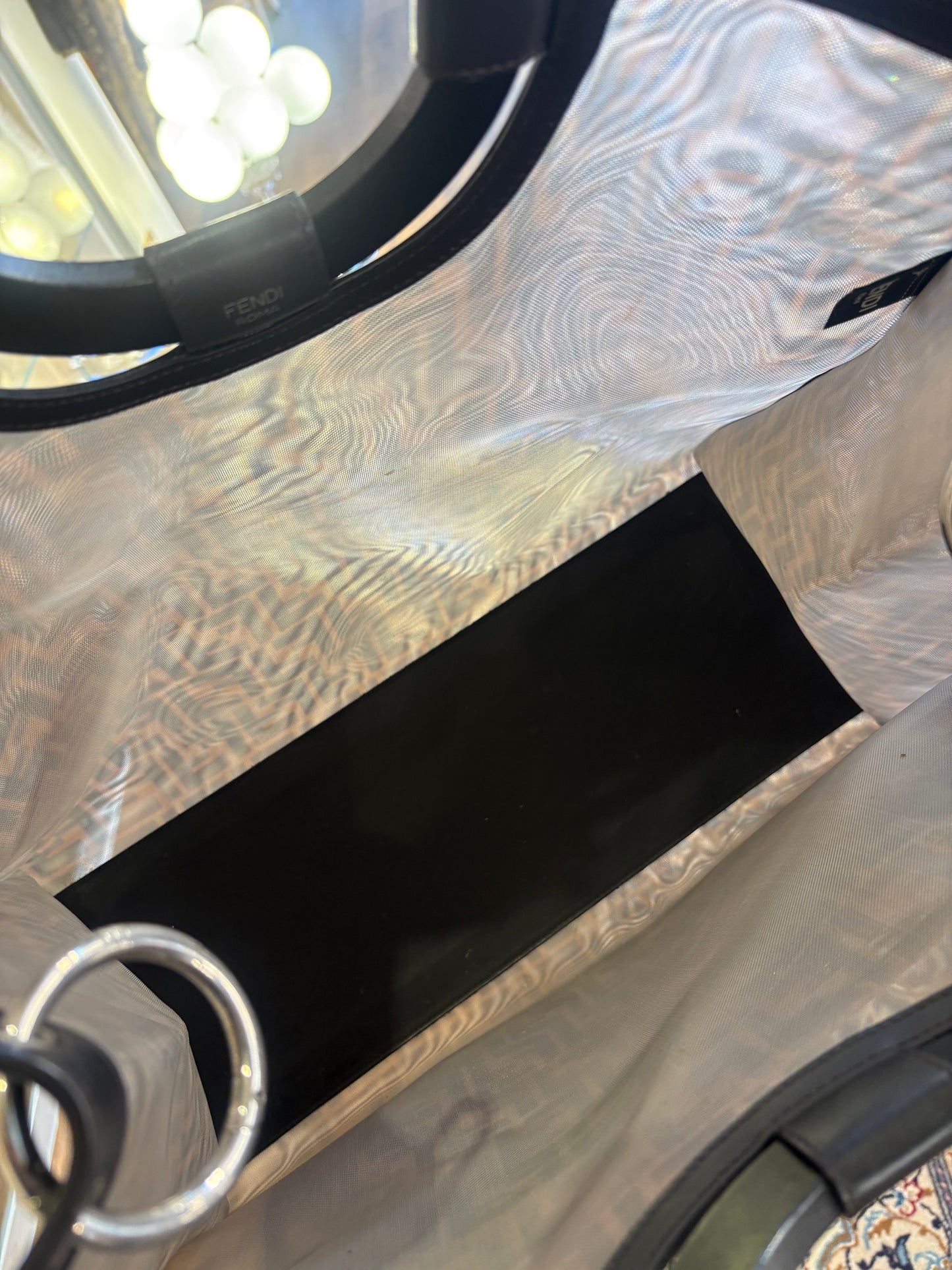 Fendi Runaway Mesh Shopper Tote Bag