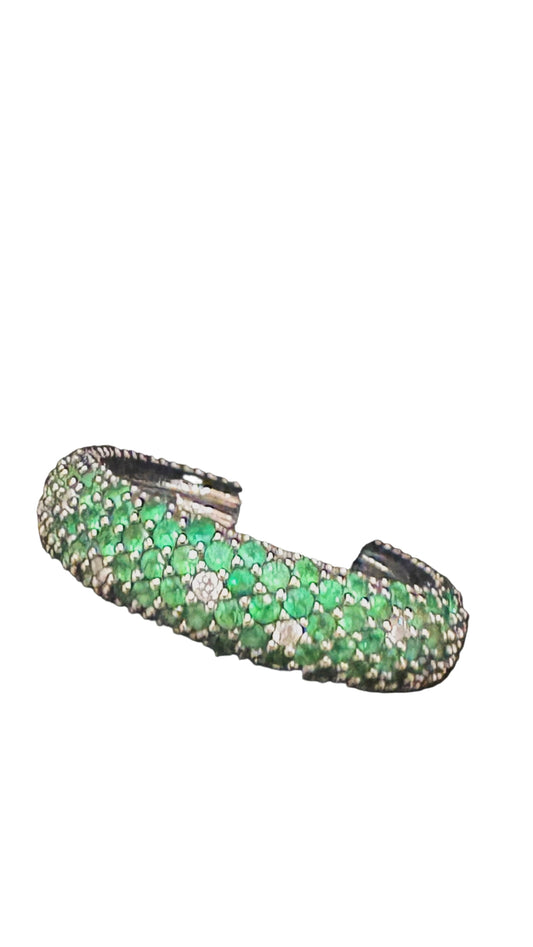 Chimento anello in oro collezione Star diamanti e tzavorite