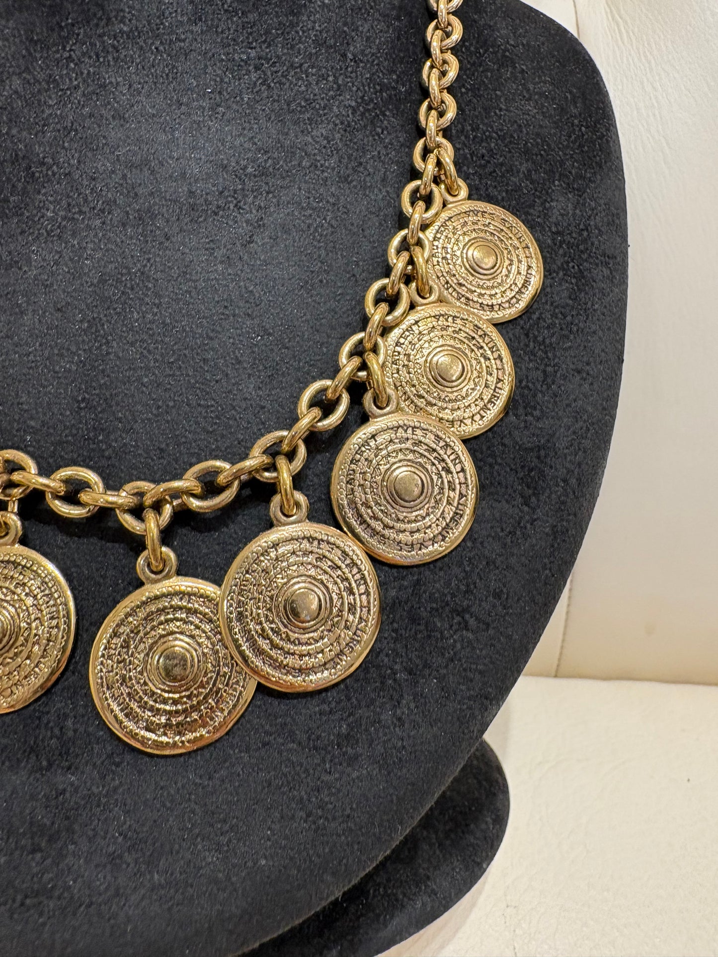 Yves Saint Laurent collana monete vintage